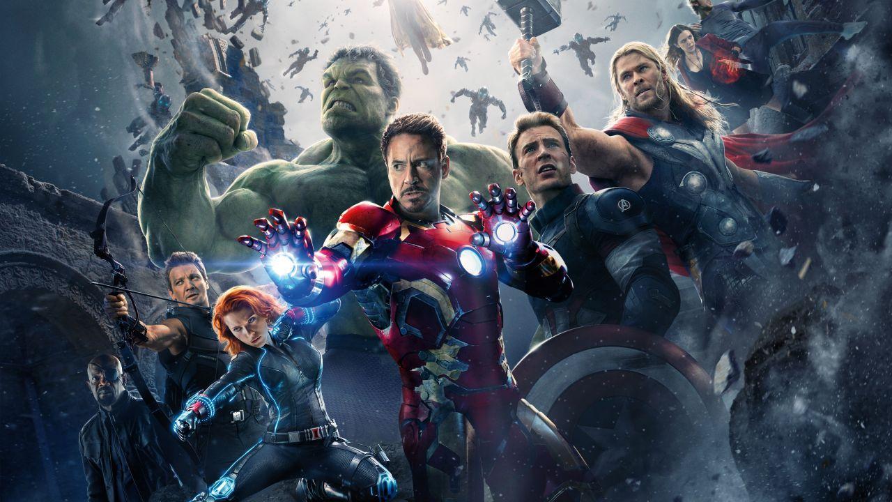 Wallpaper Avengers: Age of Ultron, Scarlet Witch, The Hulk, Iron Man