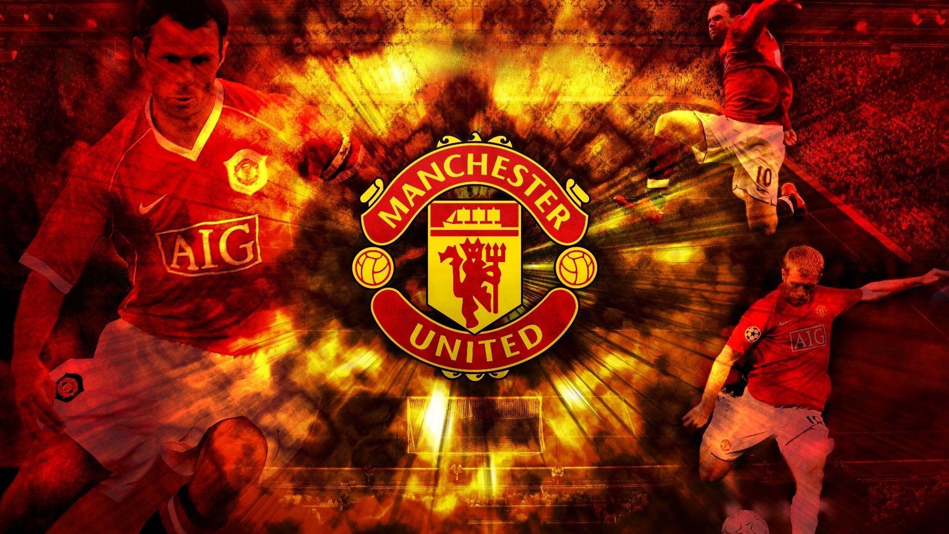 Download Wallpaper 1920x1080 manchester united, background
