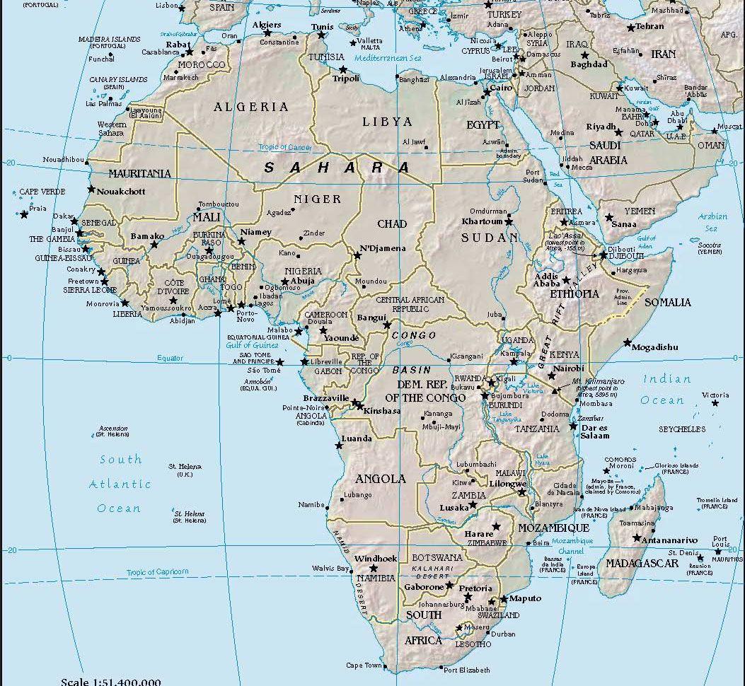 African Continent Wallpaper