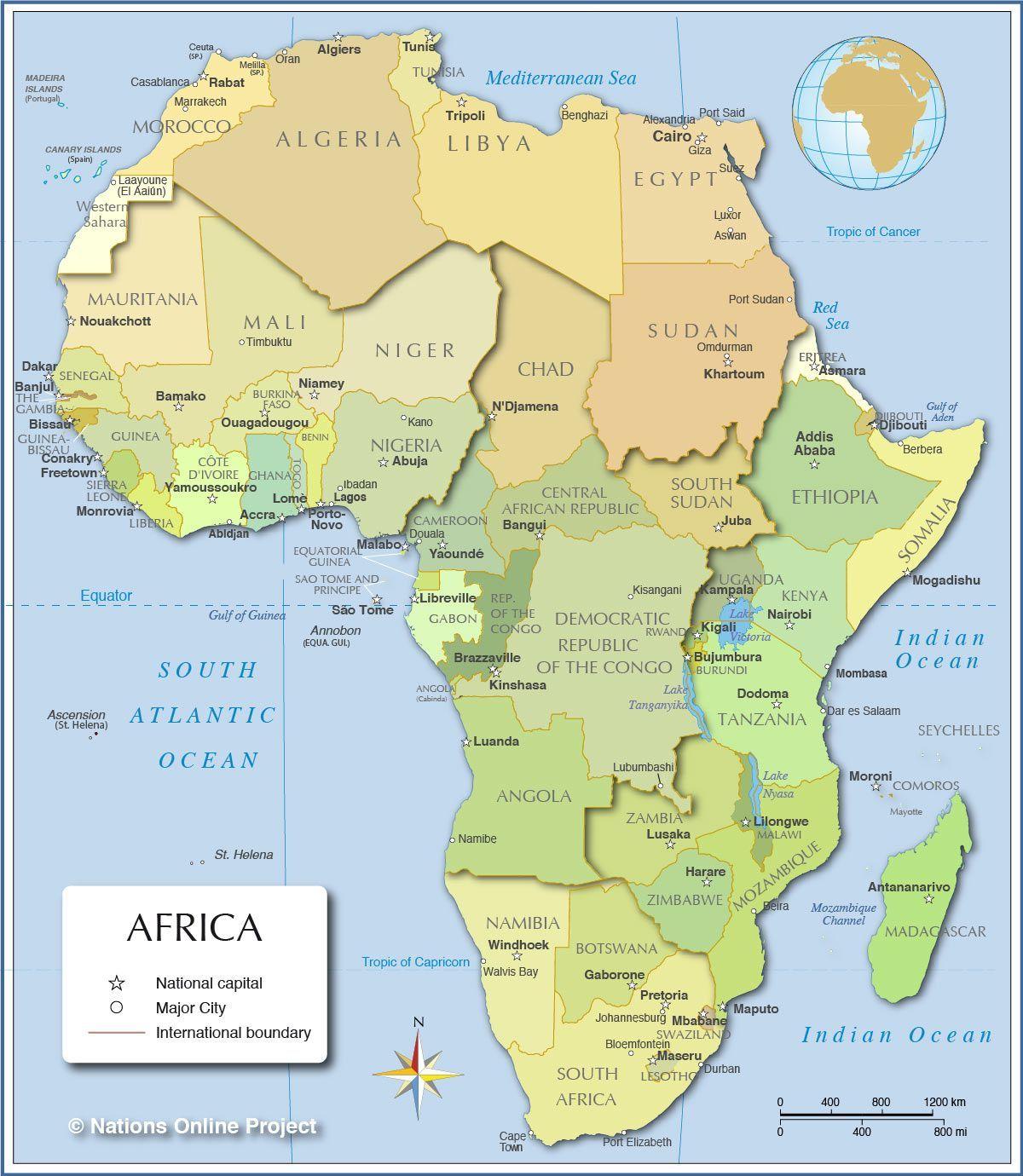 africa map Large Image. Maps. Africa map