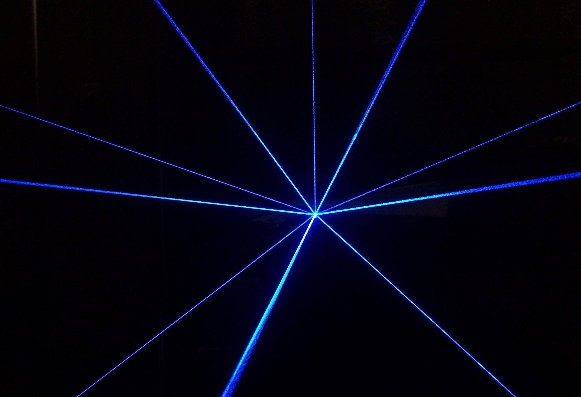 Blue Laser Background Image