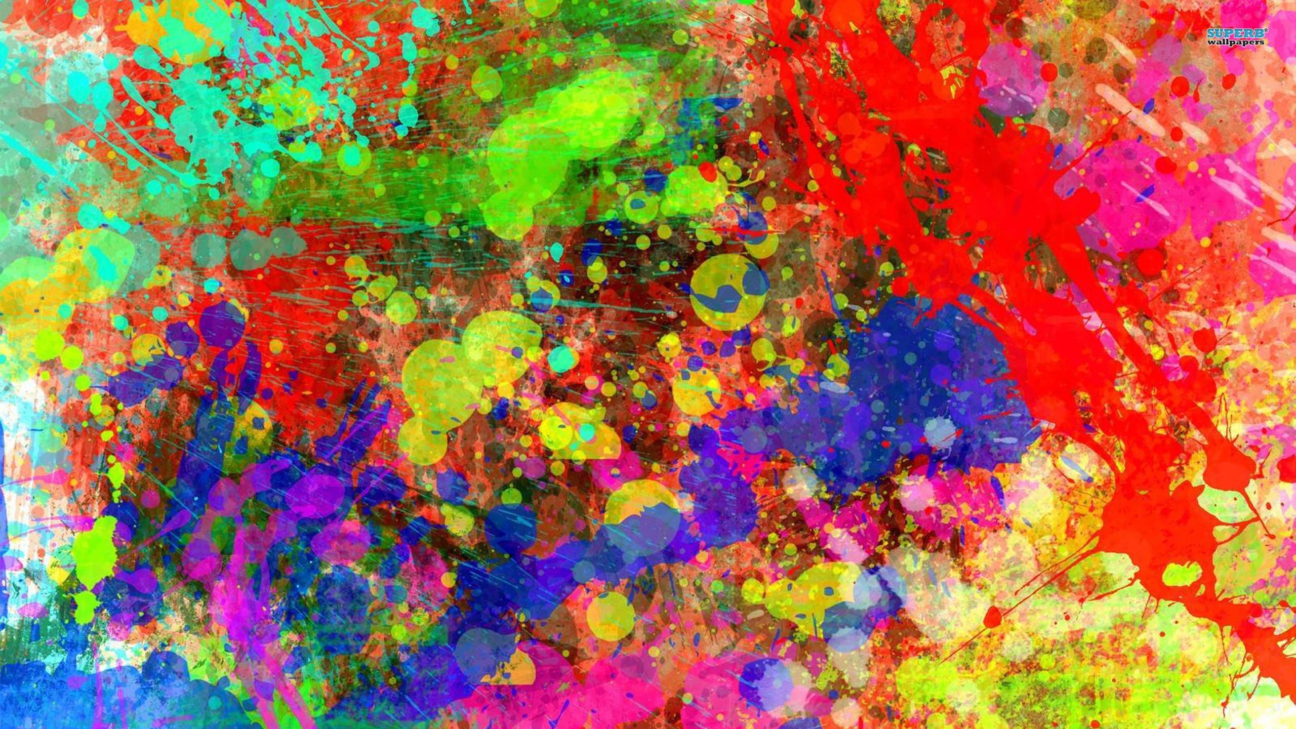 Rainbow Pattern Color Splash Background Wallpaper WALLPAPER HD