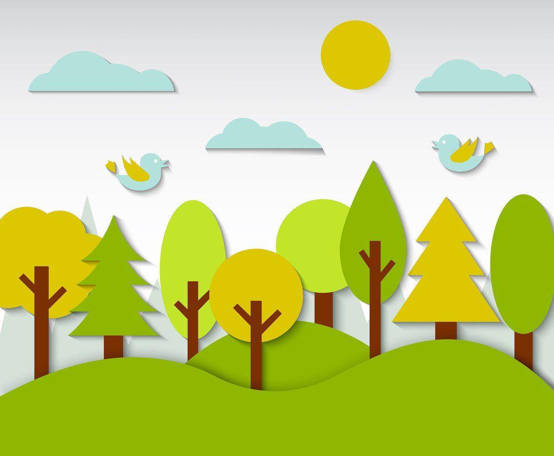 Free Kids Forest Background Vector Vector Art & Graphics