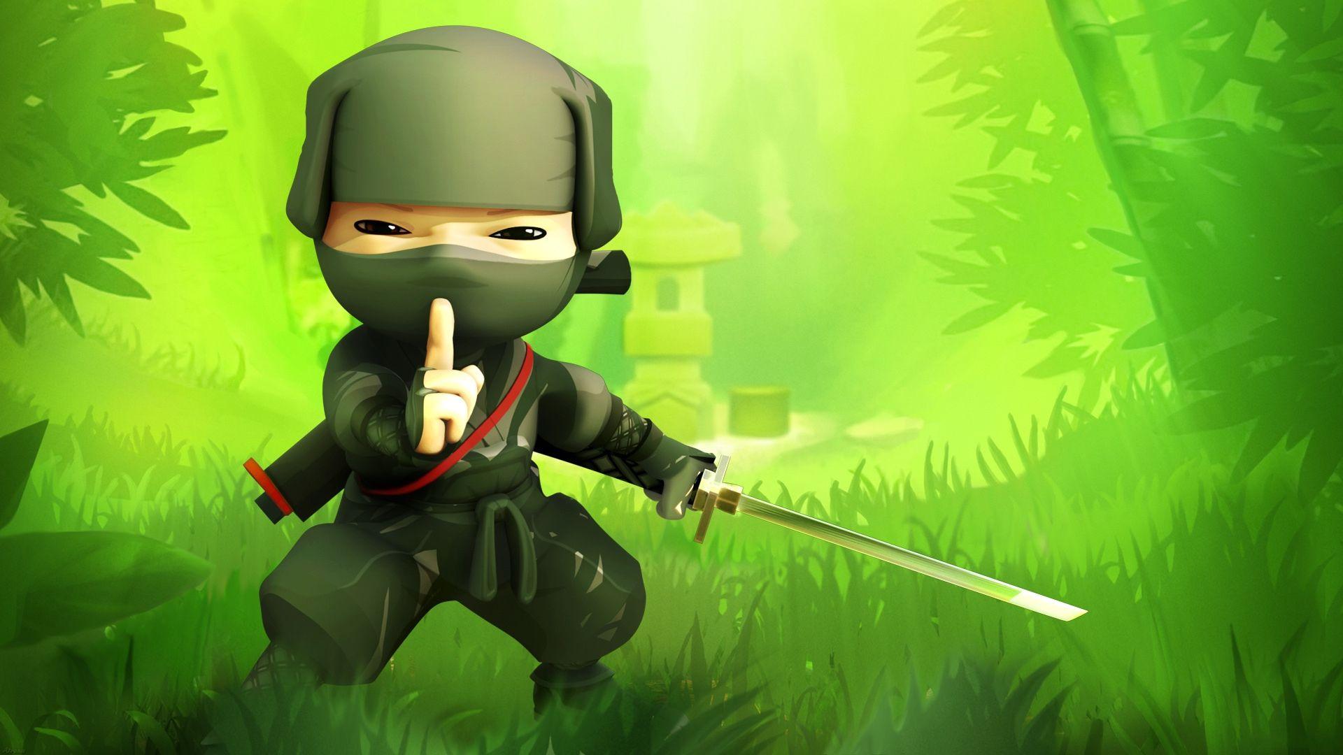 3D Ninja Cartoon. Download HD Wallpaper