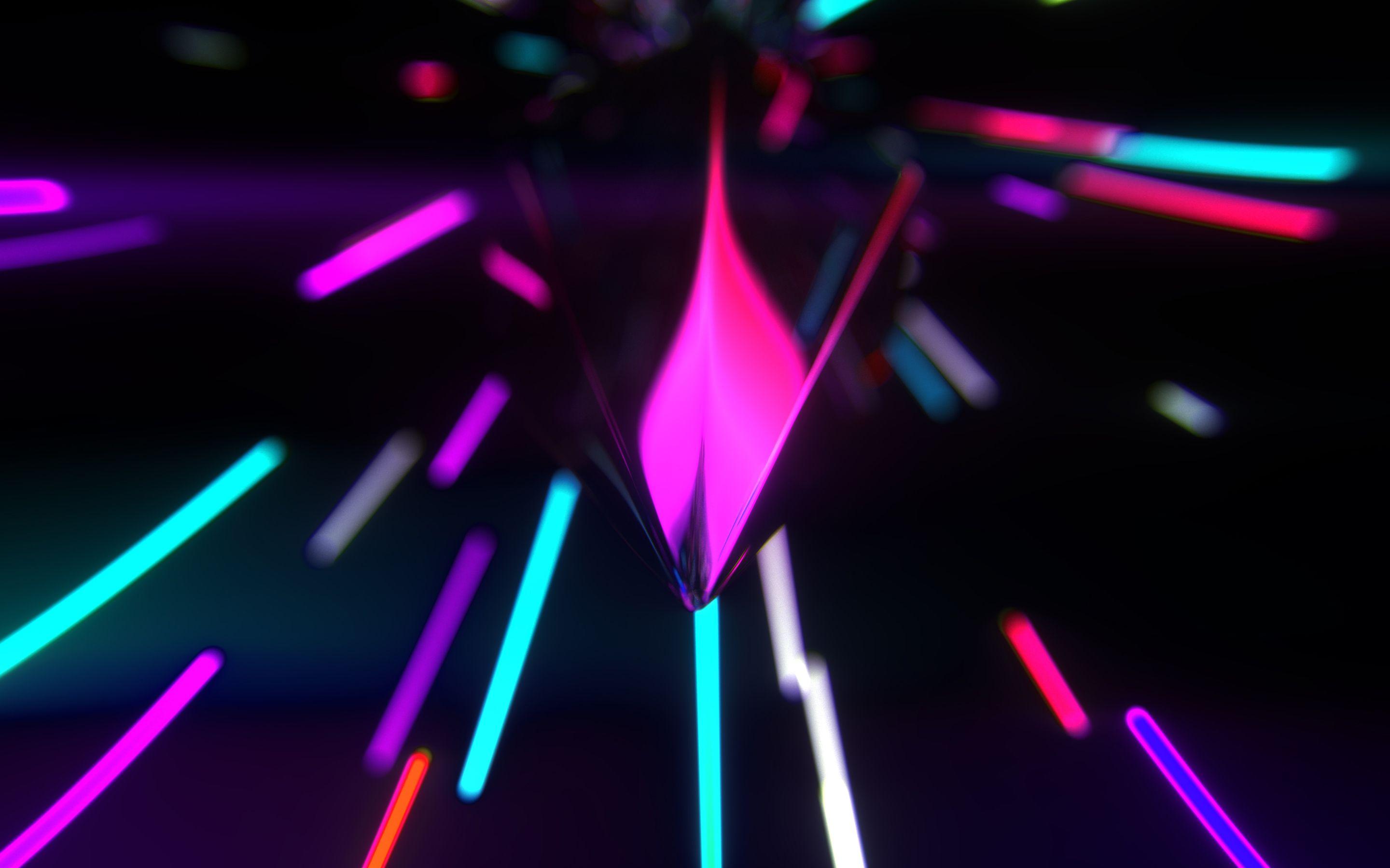 Neon Lights 4K Wallpaper