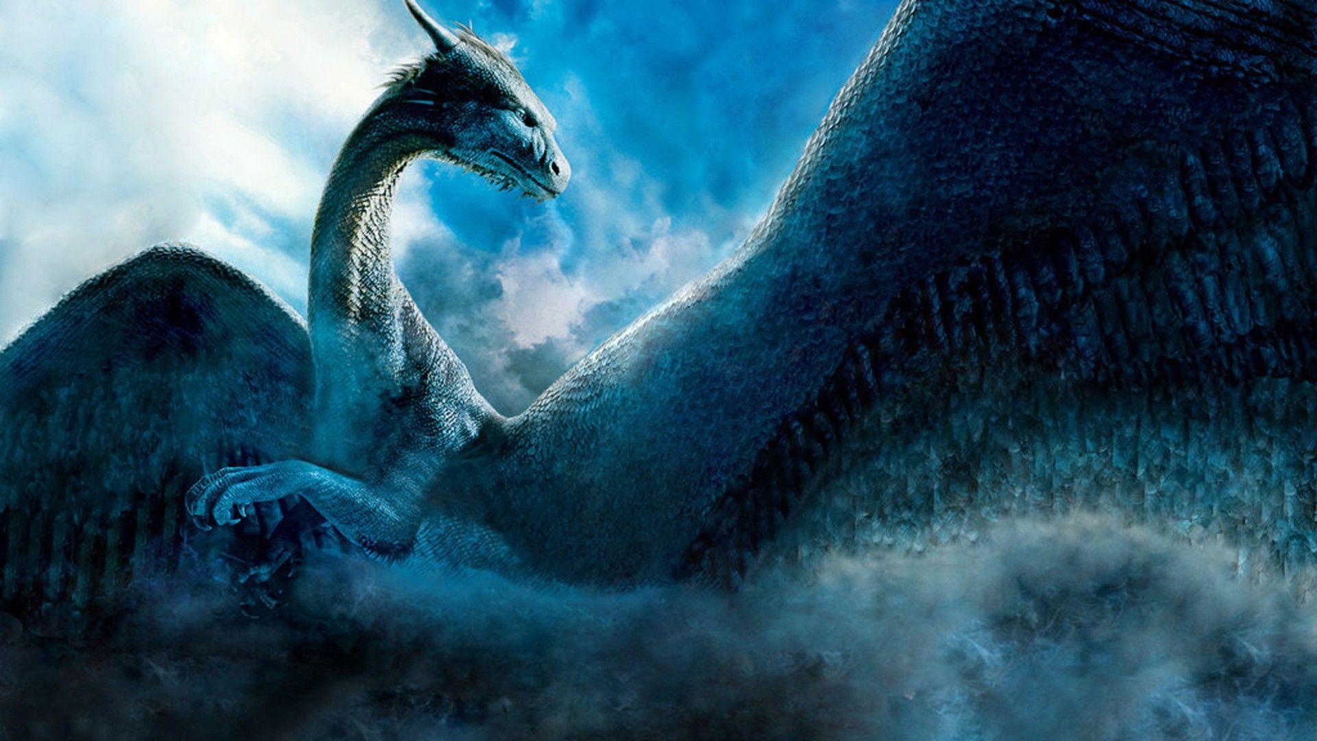 Blue Eyes White Dragon Desktop Background
