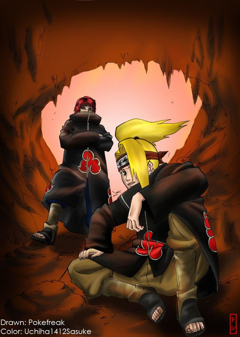 Deidara and Sasori +Colored+