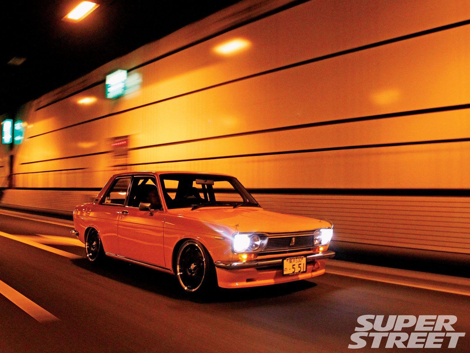 Datsun 510 4 Door Orange wallpaperx1200