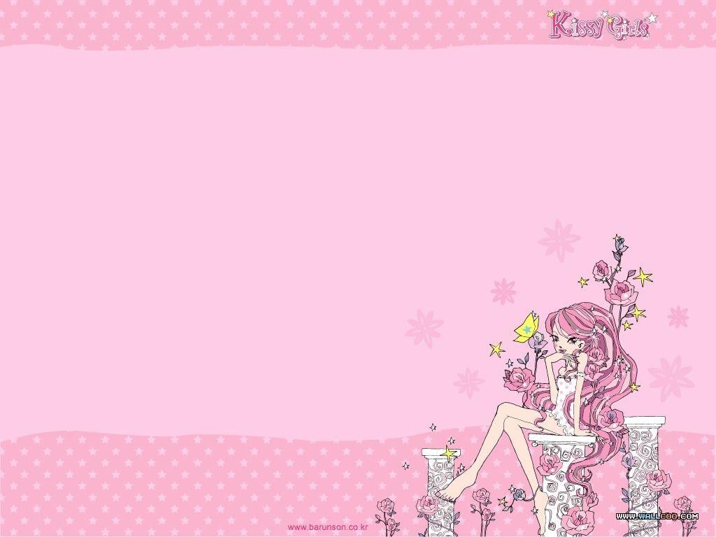 Cute Pink Cartoon Wallpapers - Wallpaper Cave