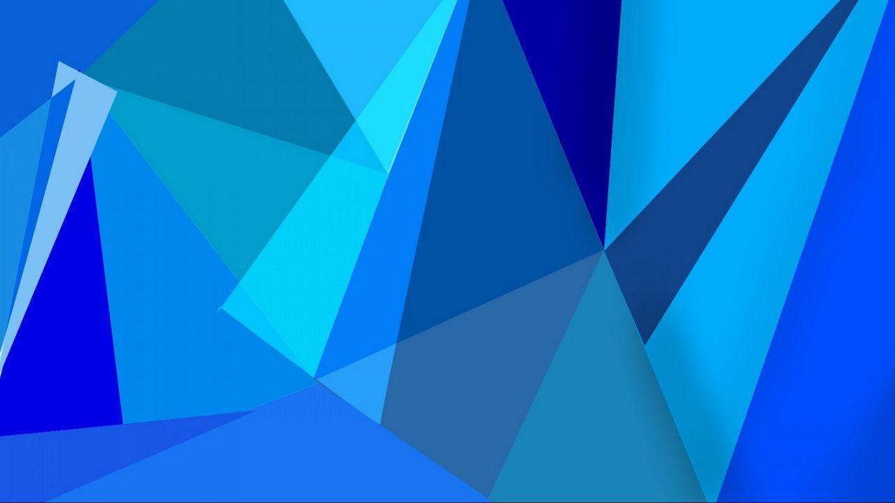 Download wallpaper 1280x720 forms, shapes, blue, cyan hd, hdv, 720p