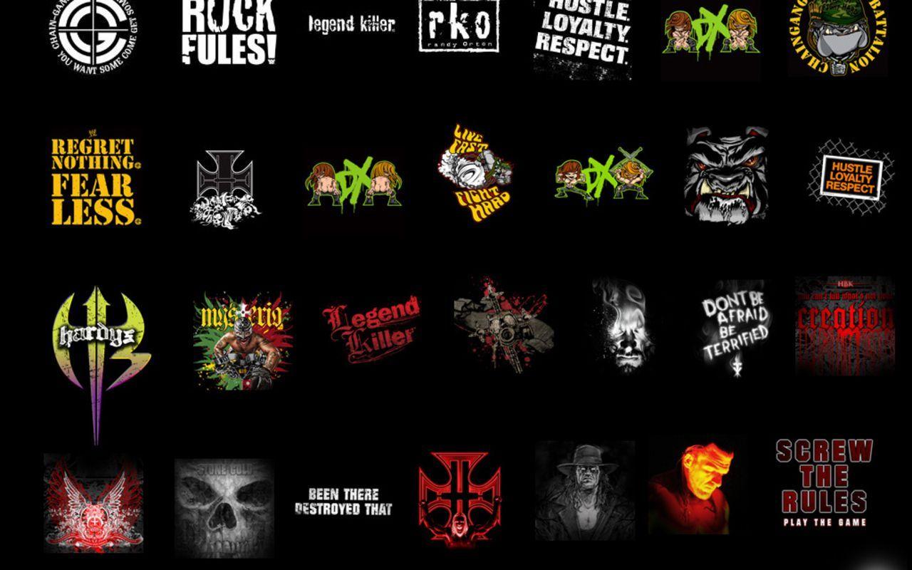 This is cool some of the WWE superstars logos. WWe