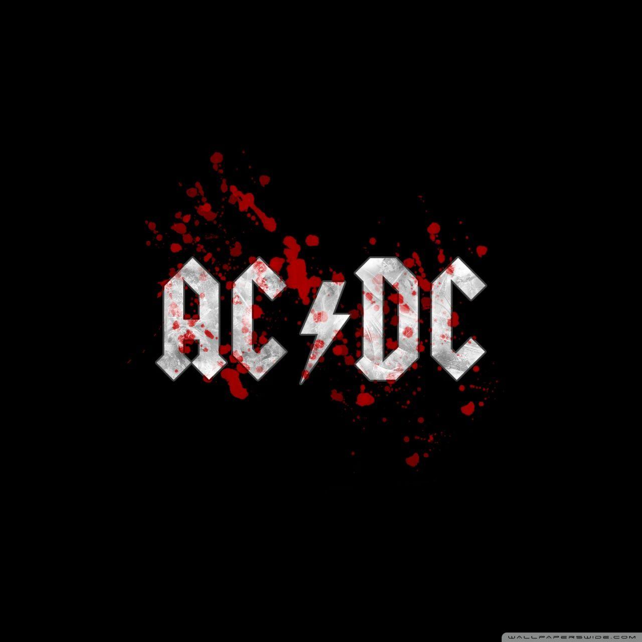 AC DC Blood Logo ❤ 4K HD Desktop Wallpaper For • Wide & Ultra