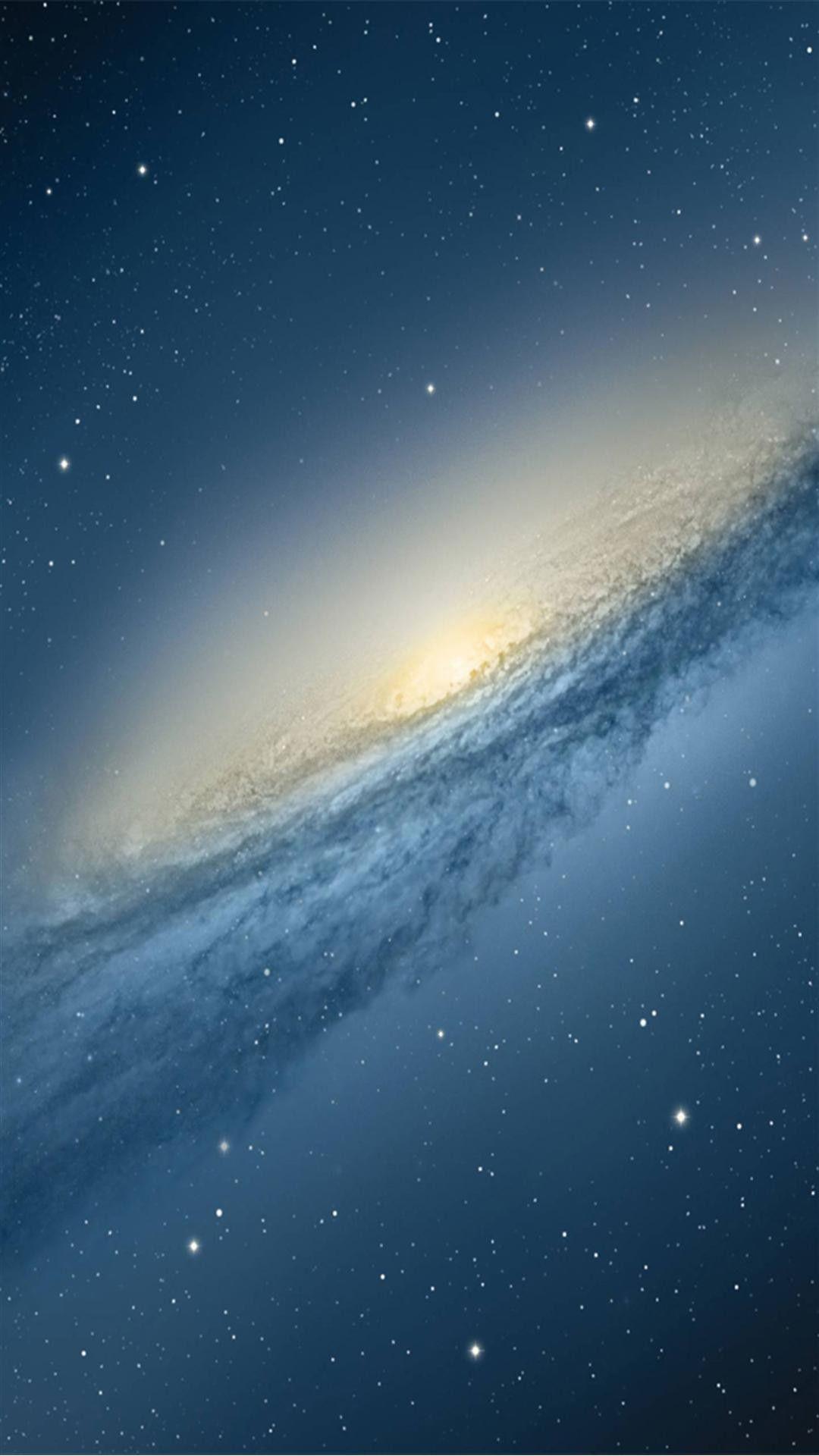 Andromeda Galaxy Blue Stars Android Wallpaper free download