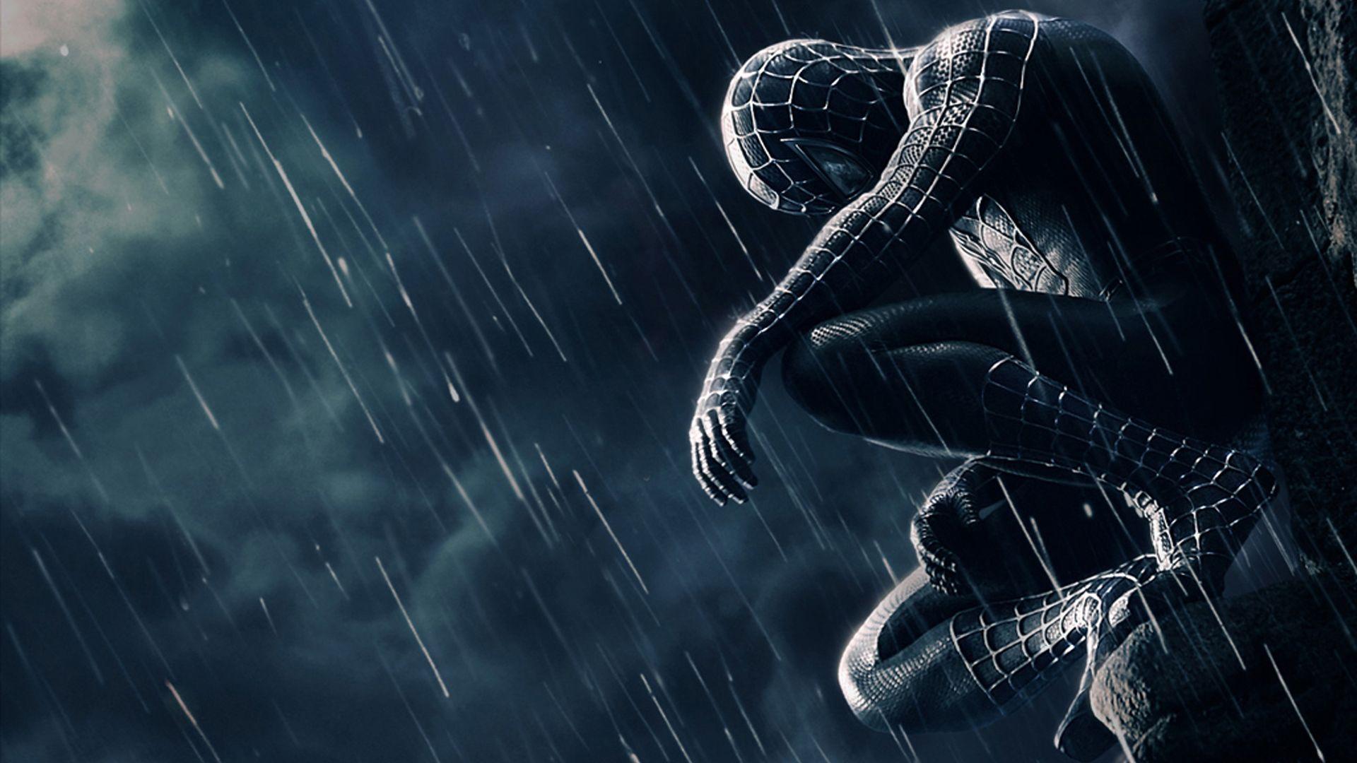 Rain, Spider Man, Spiderman 3 Wallpaper