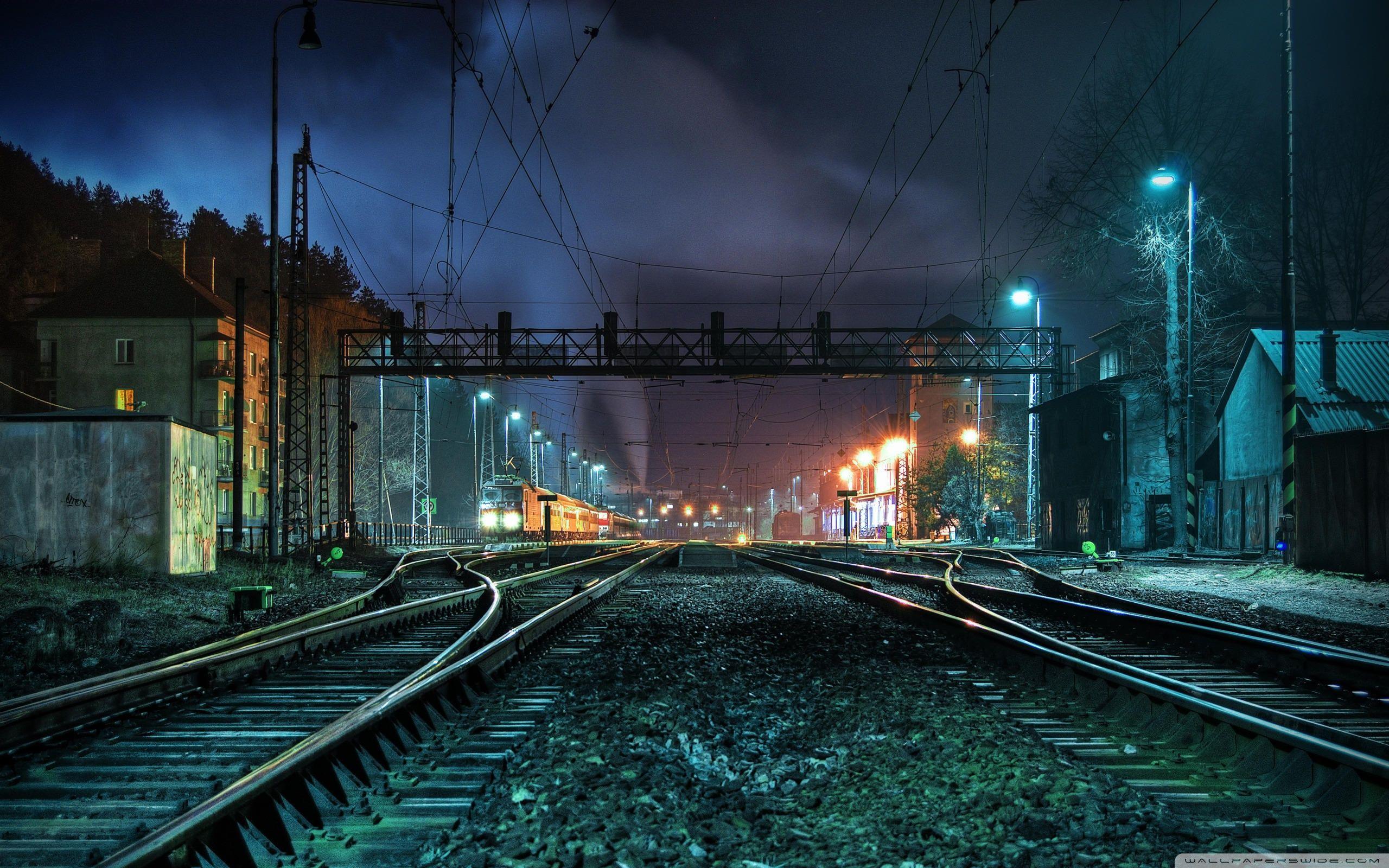 Train Station At Night ❤ 4K HD Desktop Wallpaper for 4K Ultra HD TV