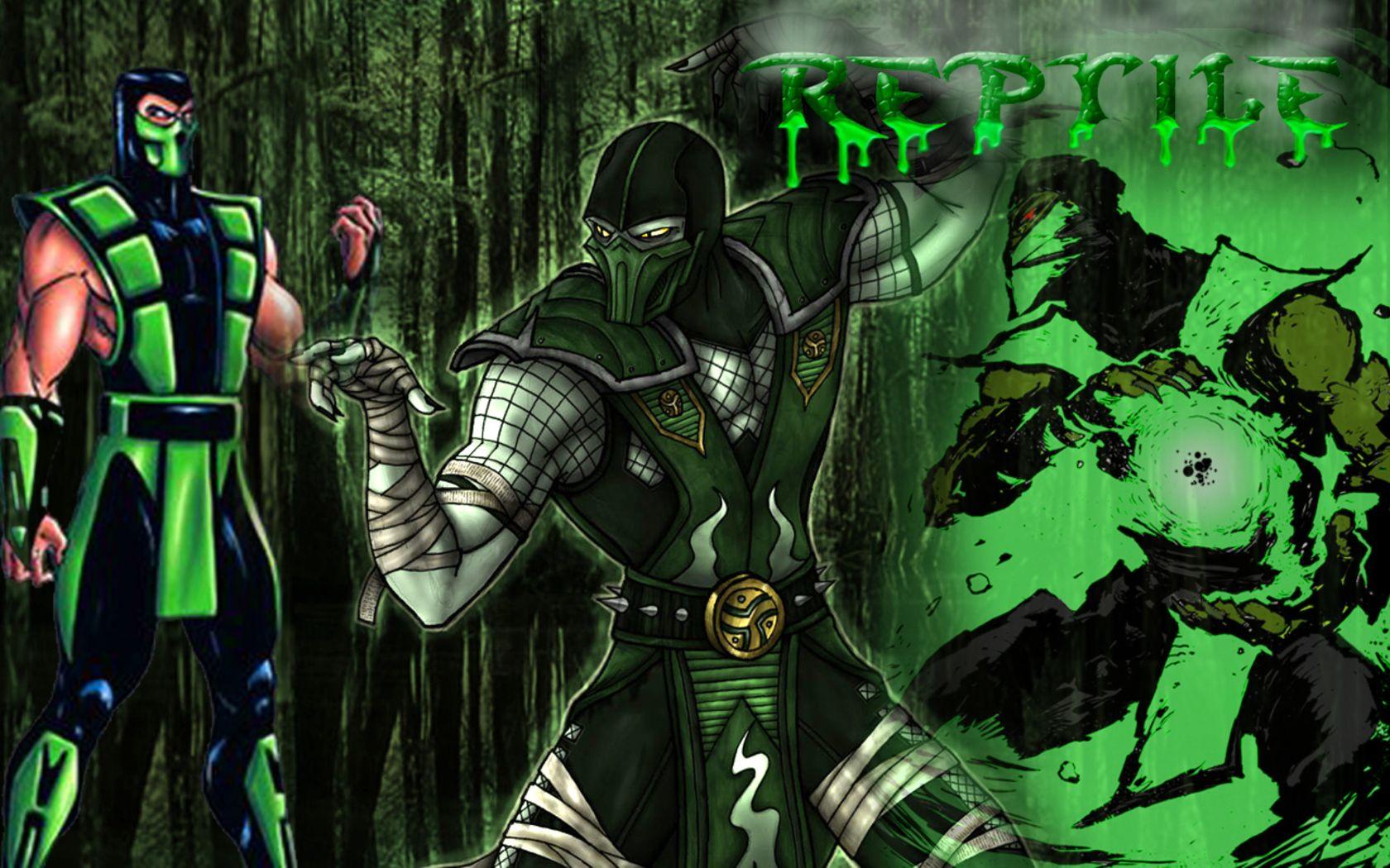Reptile Mortal Kombat 9 Wallpaper