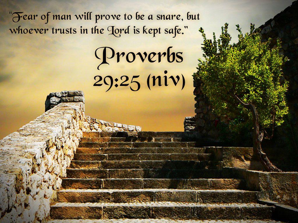 Proverbs 29:25 of Man Wallpaper