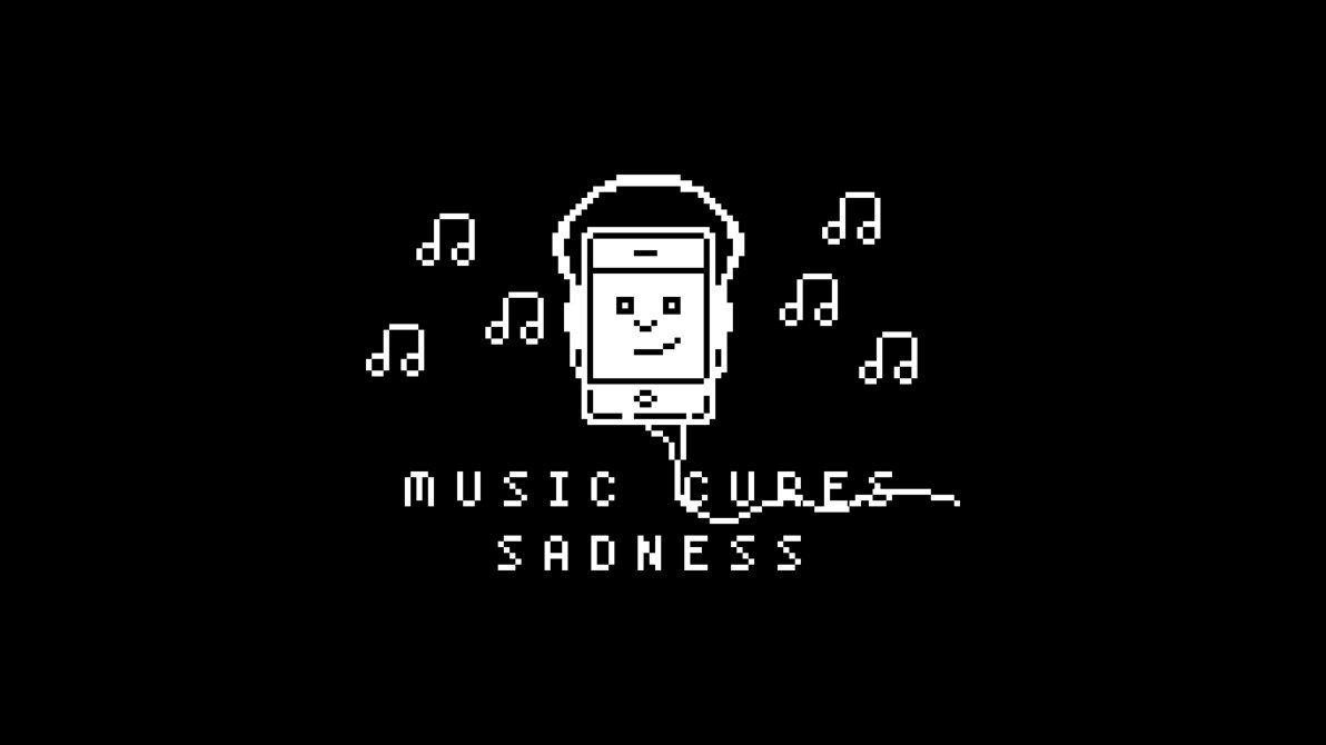 Music Cures Sadness Wallpaper