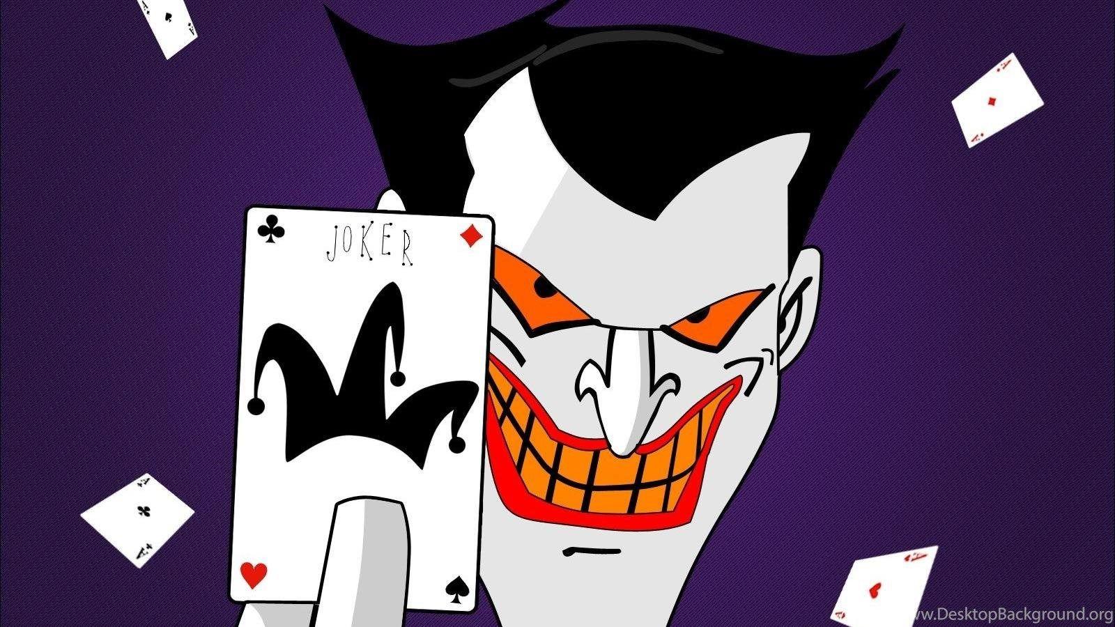 Cards The Joker Animated Cartoon HD Wallpaper Wallpaper Desktop Background