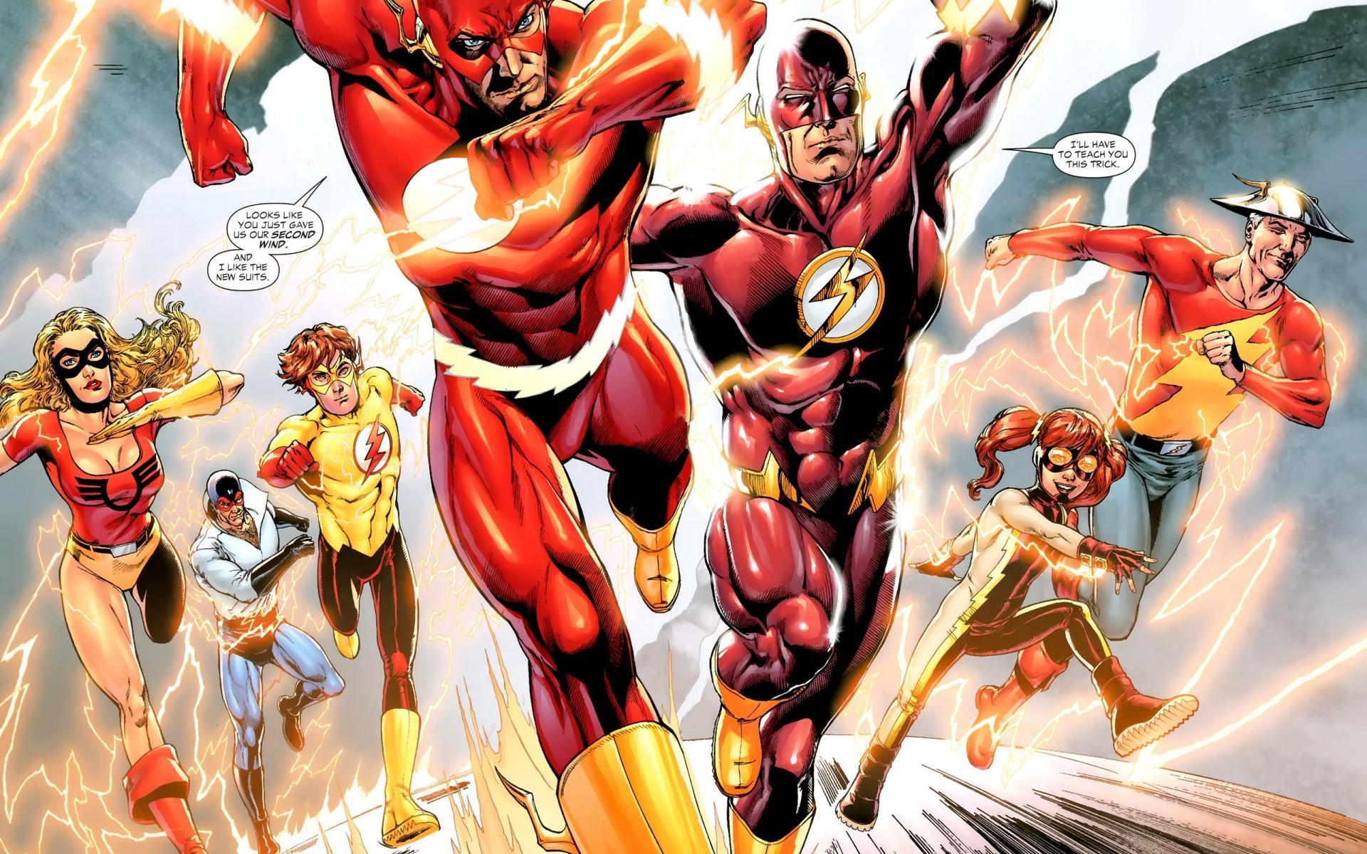 Dc comics flash superhero kid heroes wallpaper