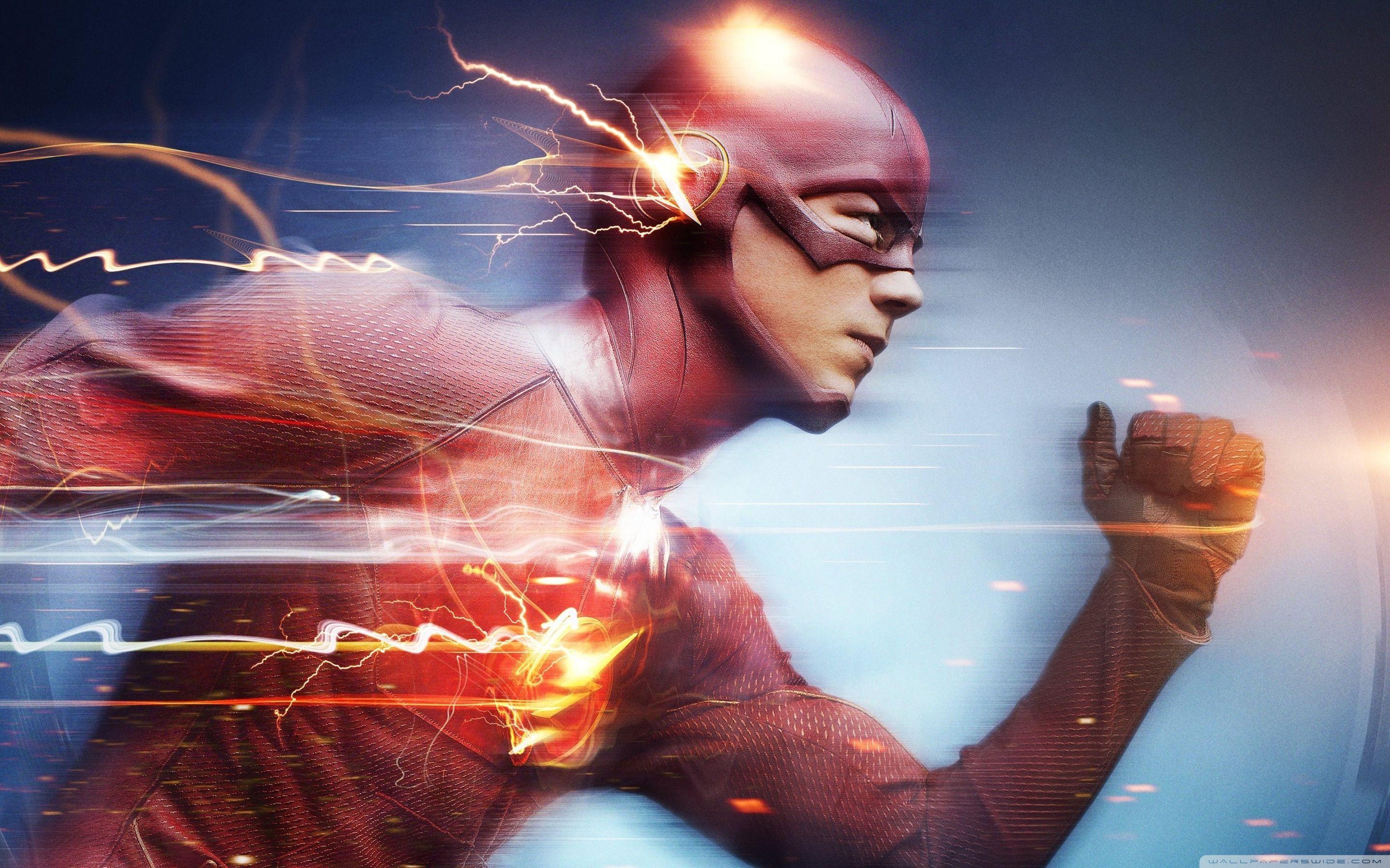 Flash Superhero Running ❤ 4K HD Desktop Wallpaper for 4K Ultra HD
