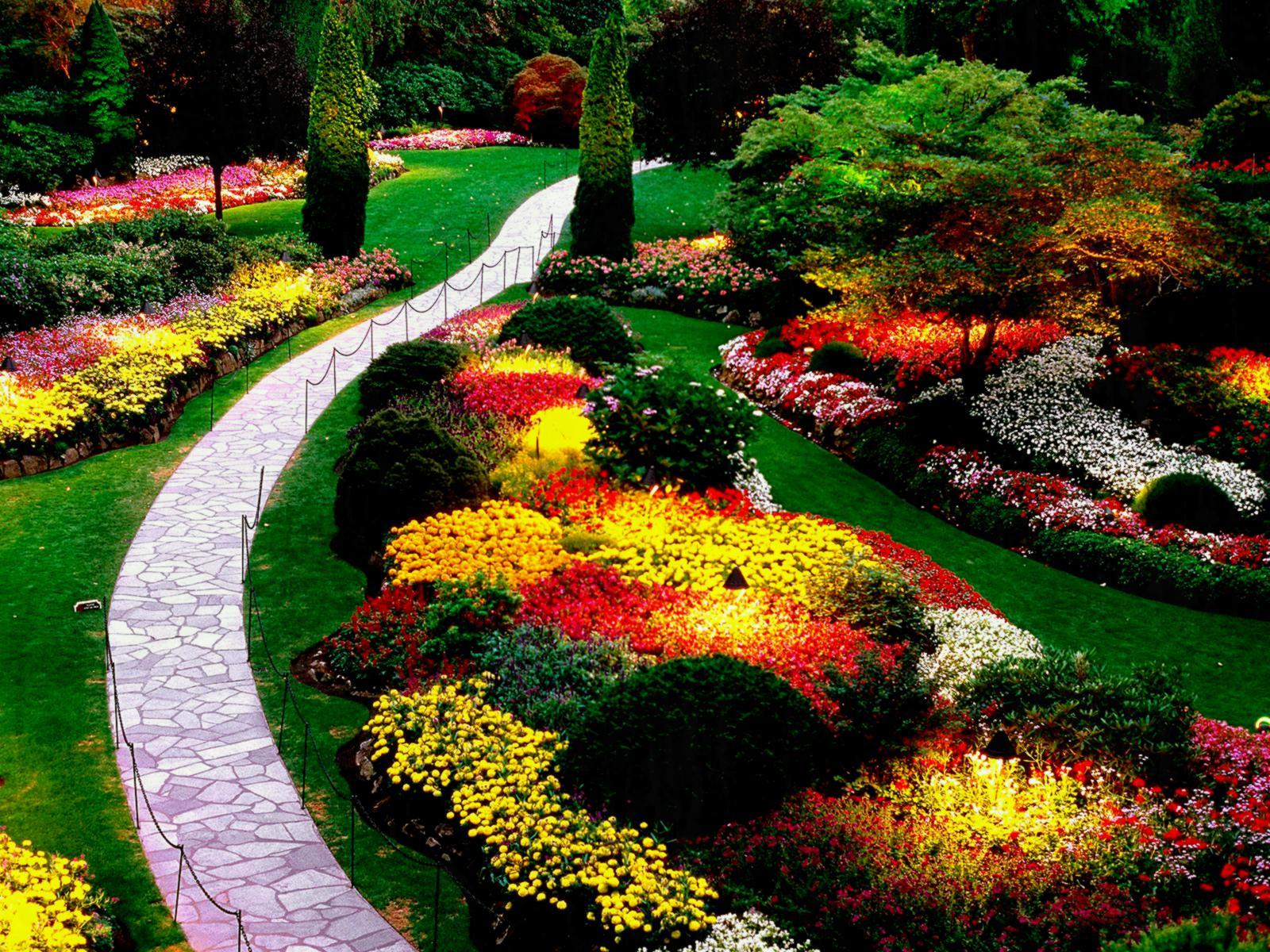 Home Flower Gardens Wallpaper Nice Garden With HD Clipgoo Natural