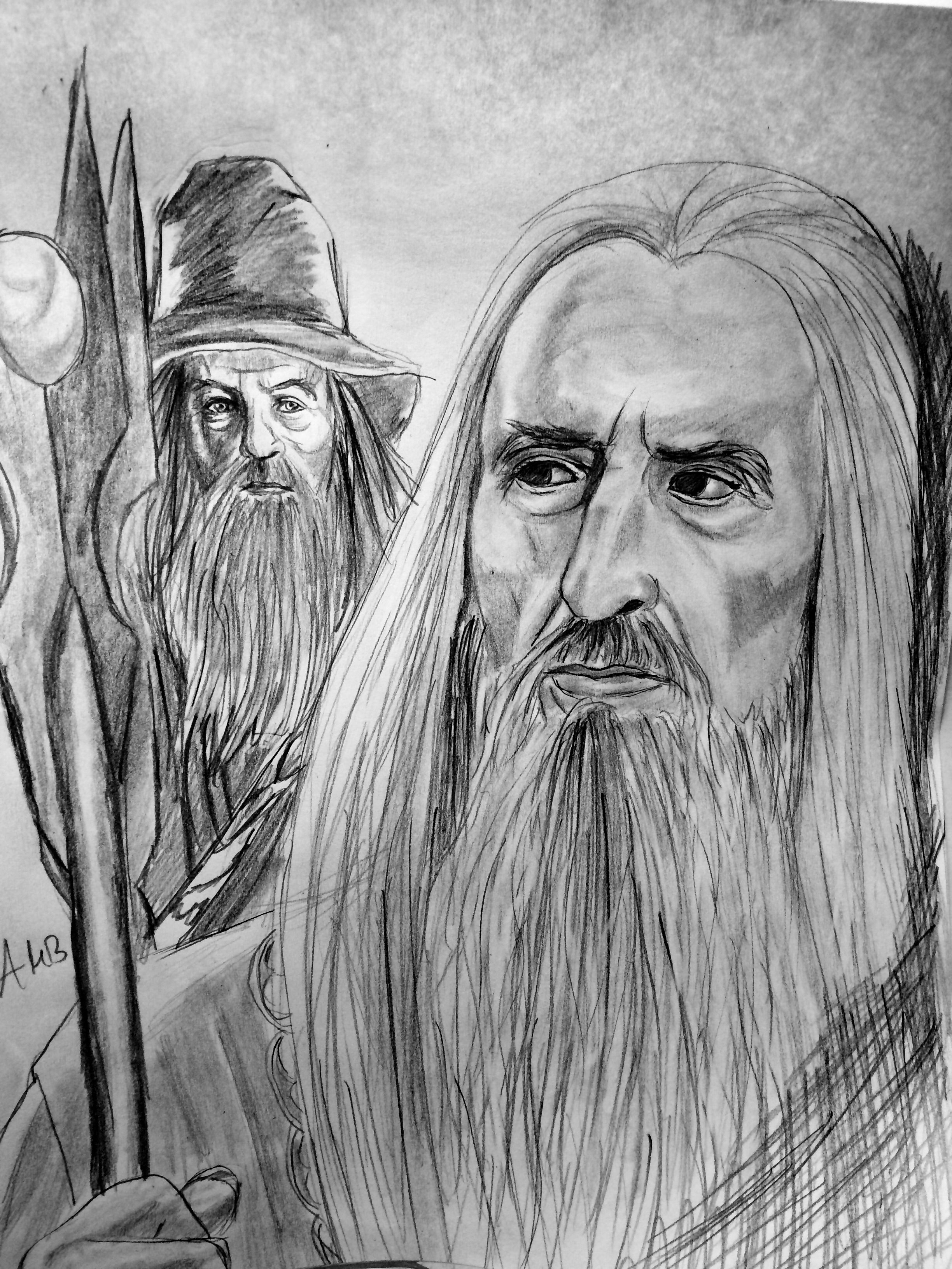 gandalf the white drawing