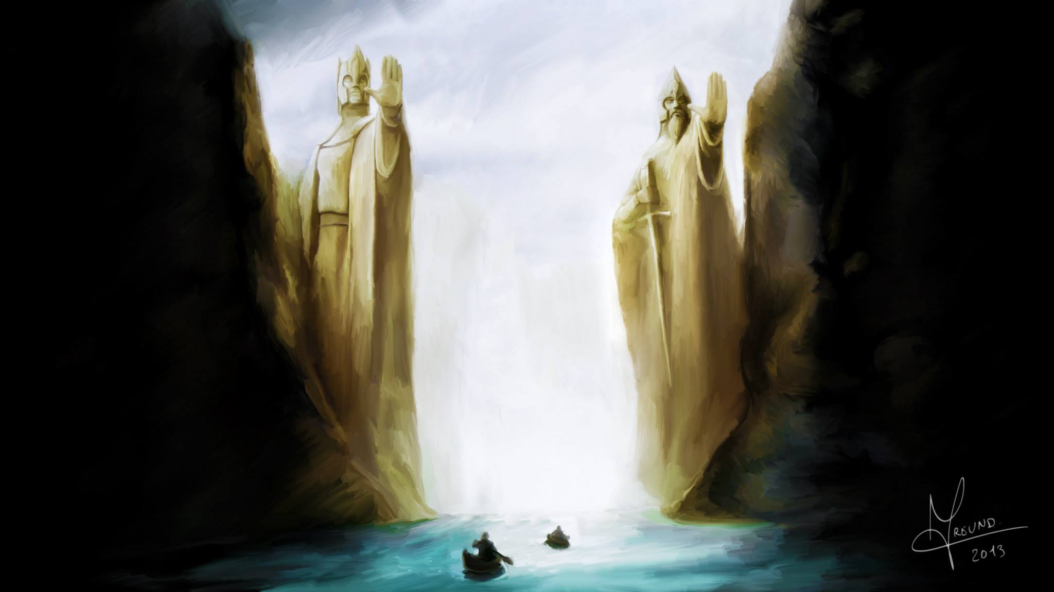 Argonath, from Lord of the Rings