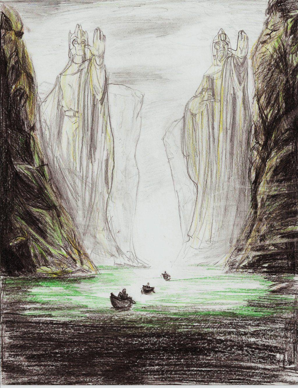The Argonath By Limejuice Ink