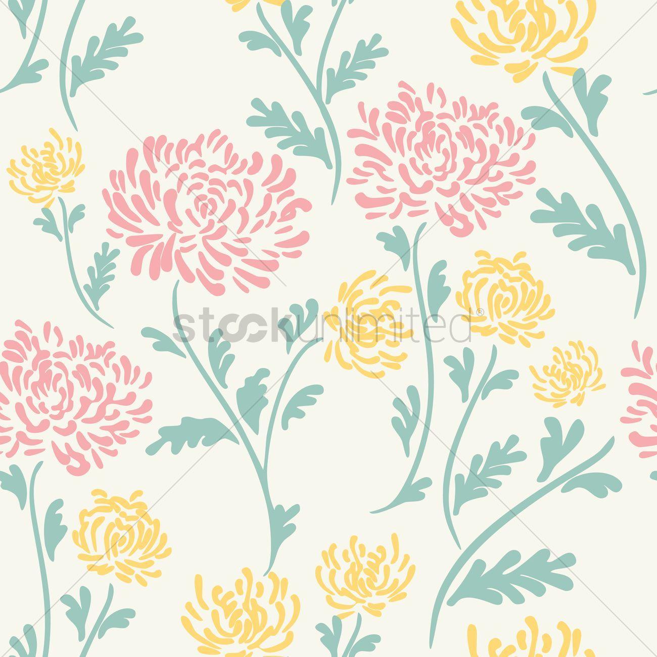 Floral background design Vector Image
