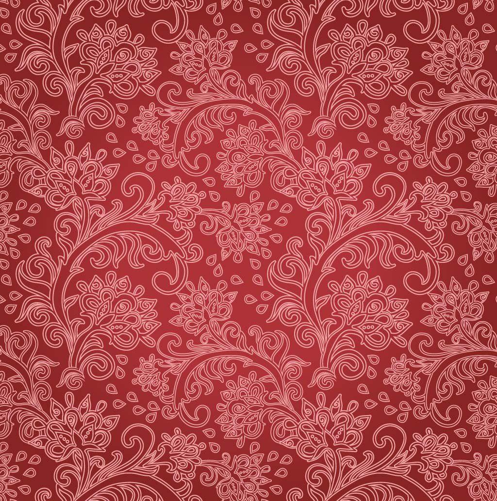 Red Floral Background Vector Art & Graphics