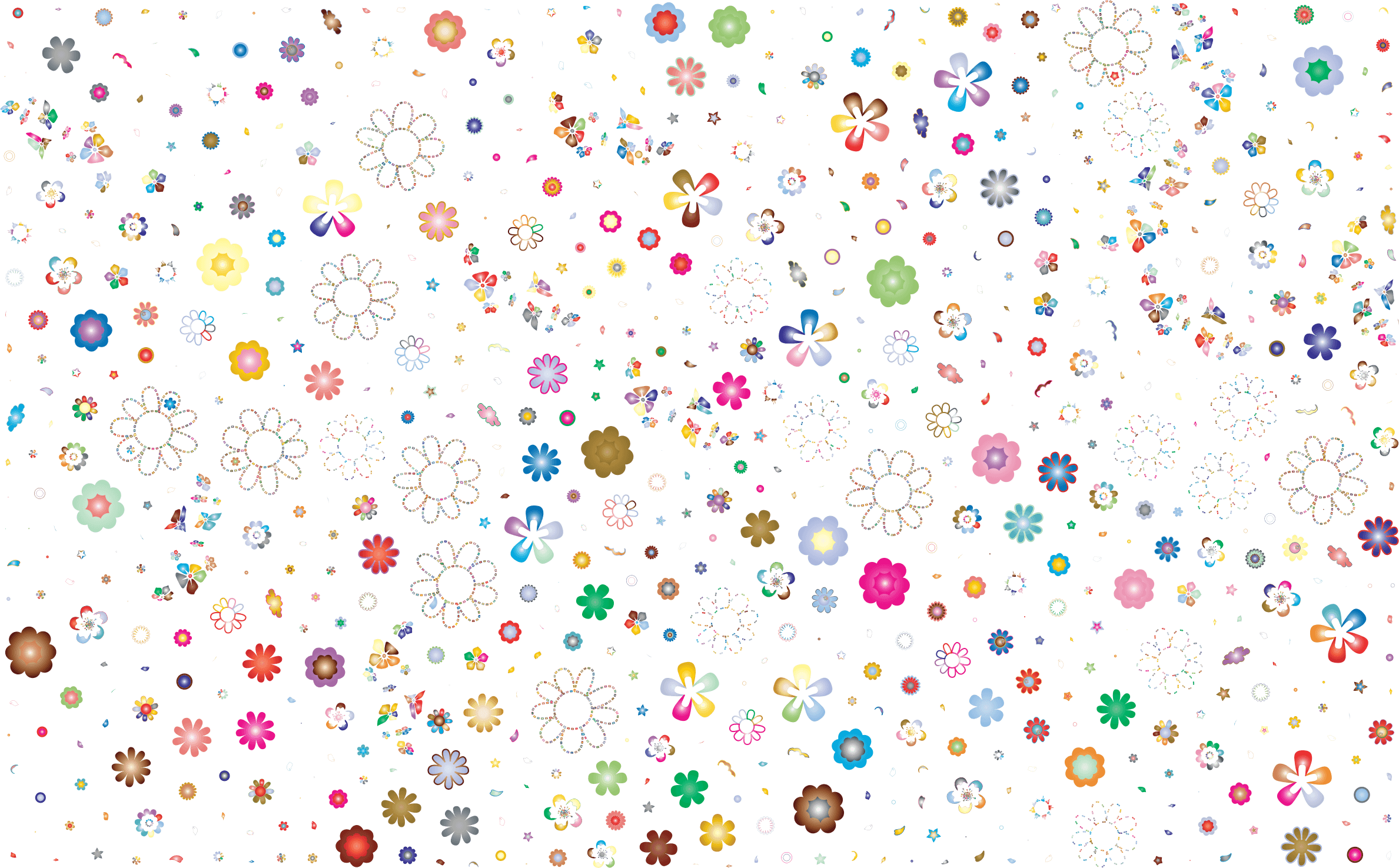 Prismatic Floral Background No Black Icon PNG PNG and Icon