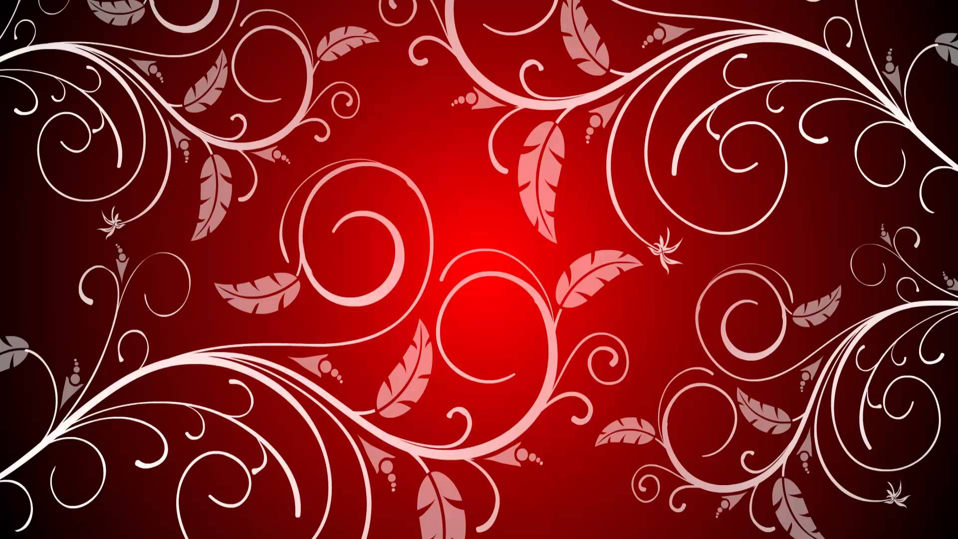 Animated Floral Background with Leaves