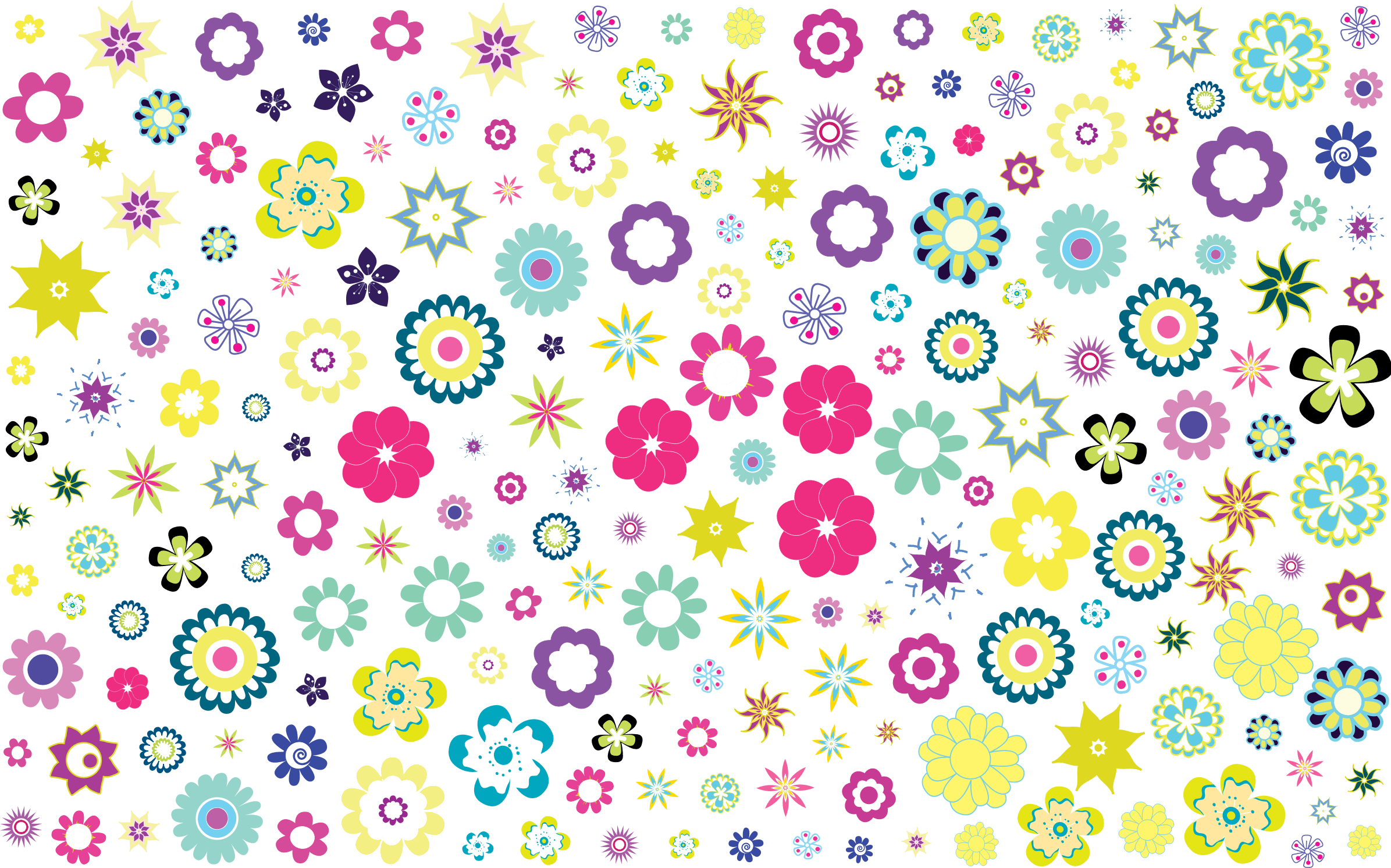Colorful Floral Background No Black Icon PNG PNG and Icon