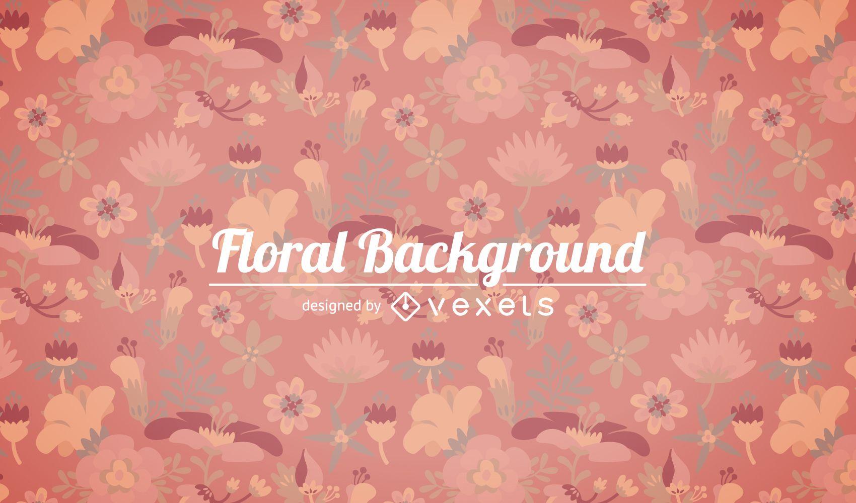 Soft tones floral background
