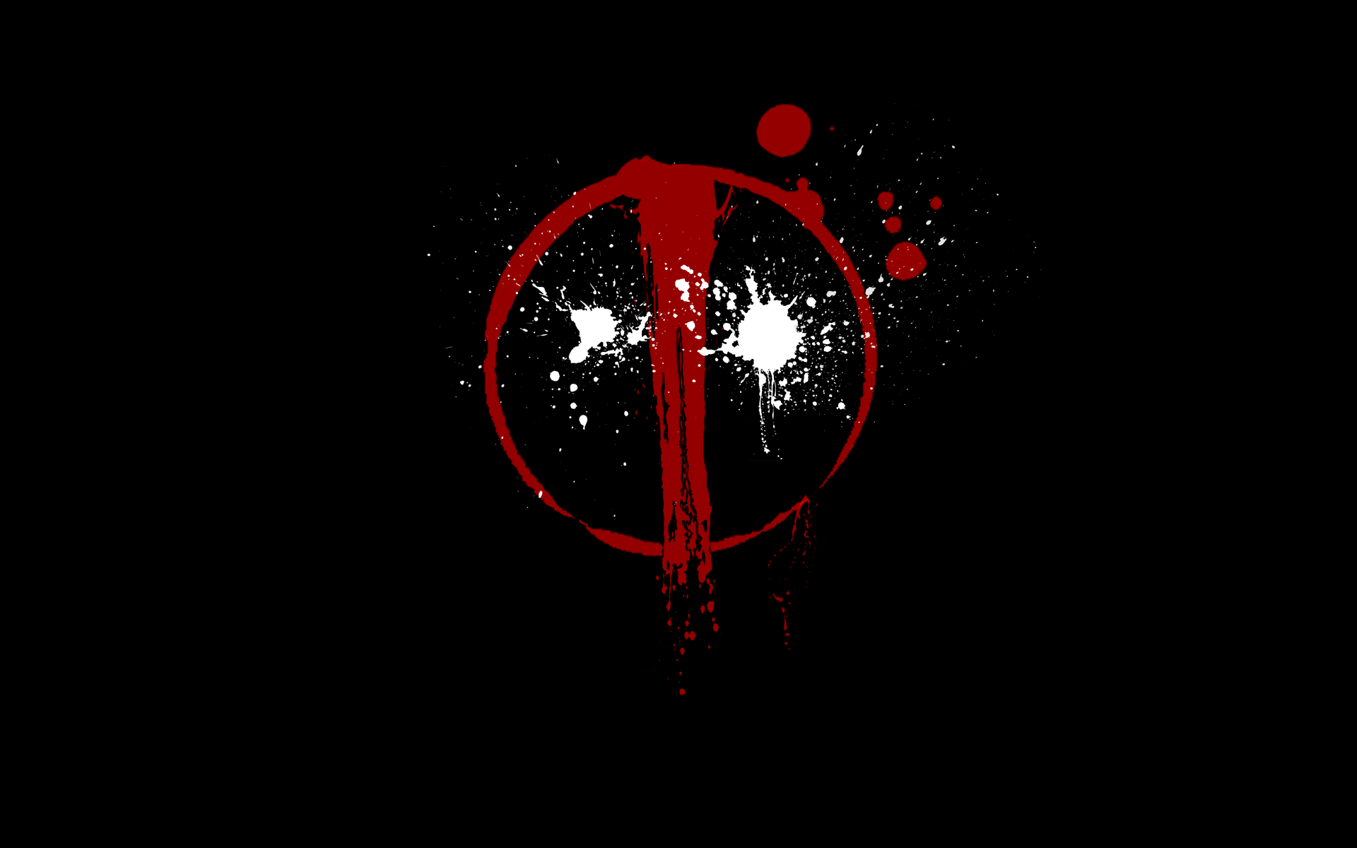 Reb Black Deadpool Logo Wallpaper HD