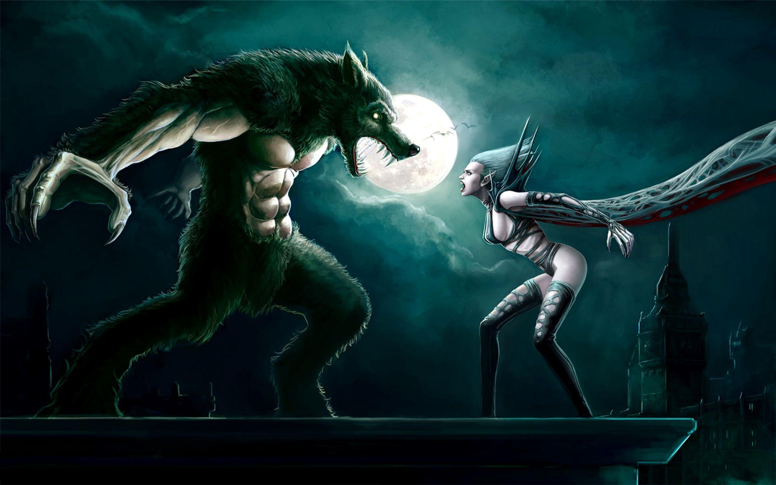Vampire vs Werewolf Wallpaper. Werewolf. Werewolves