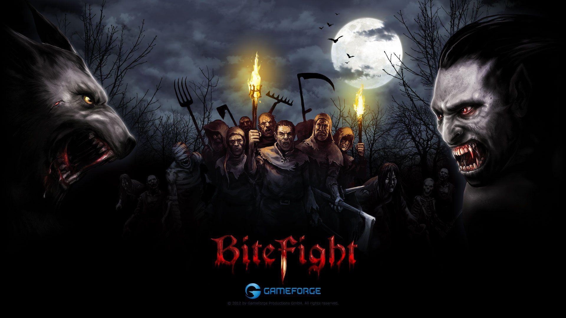 BITEFIGHT fantasy dark horror vampire werewolf monster online mmo