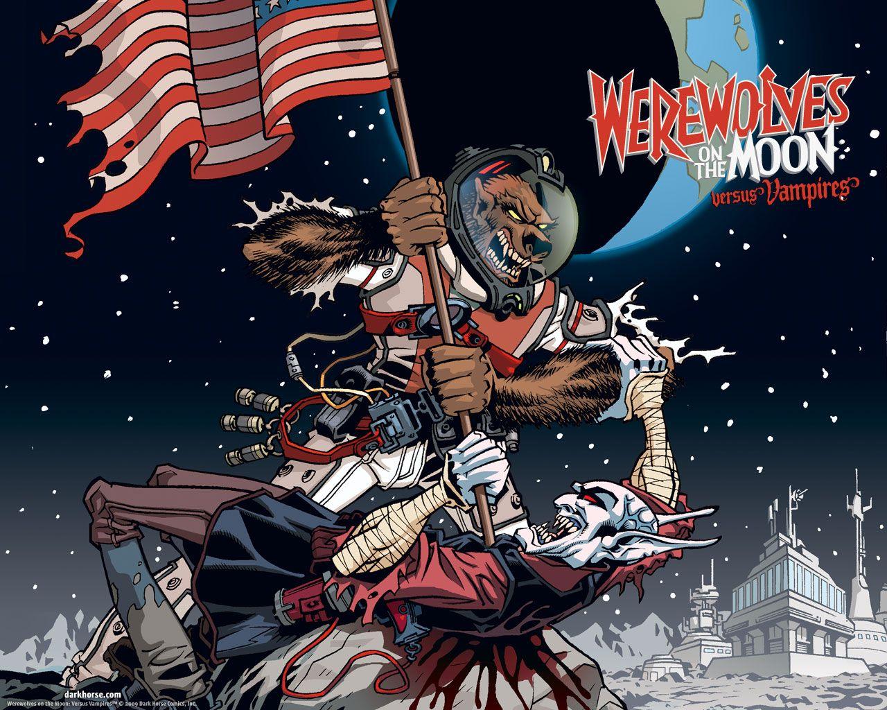 Werewolves On the Moon: Versus Vampires - Desktops - Dark Horse Comics