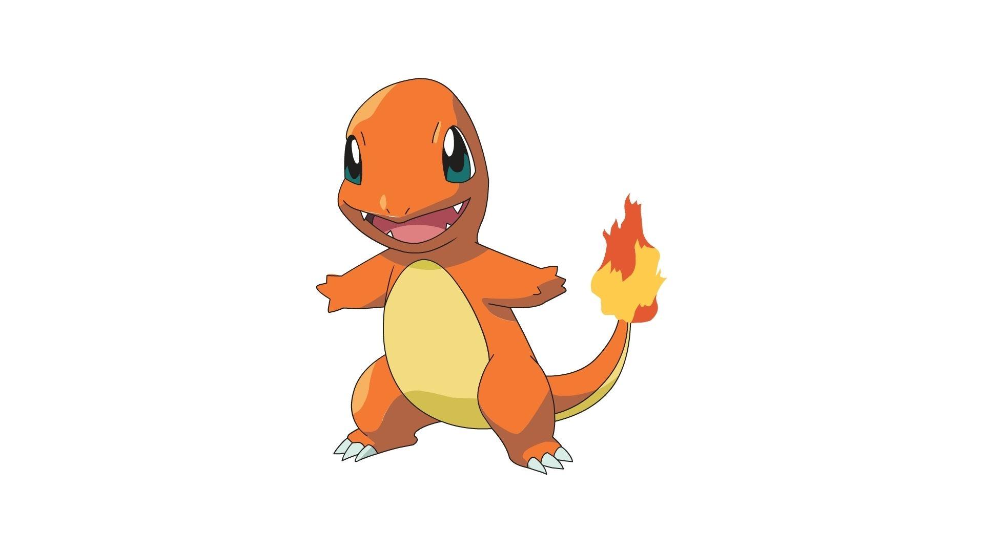 pokemon simple background charmander white background 1920x1080