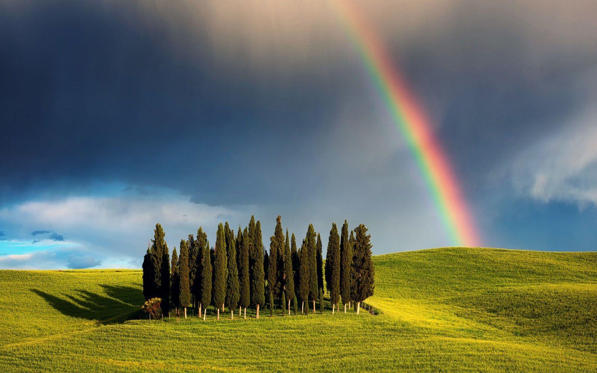 Rainbow HD image seasonal monsoon HD wallpaper