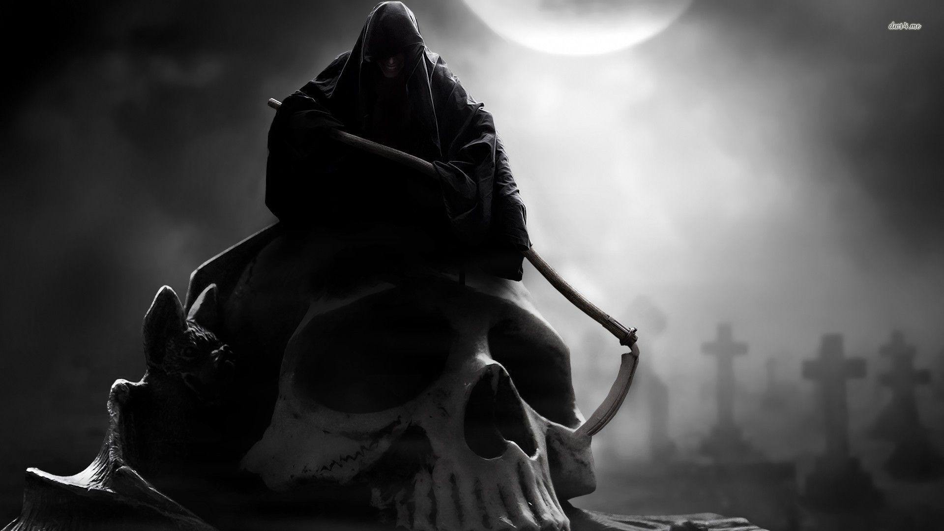 dark grim reaper wallpaper