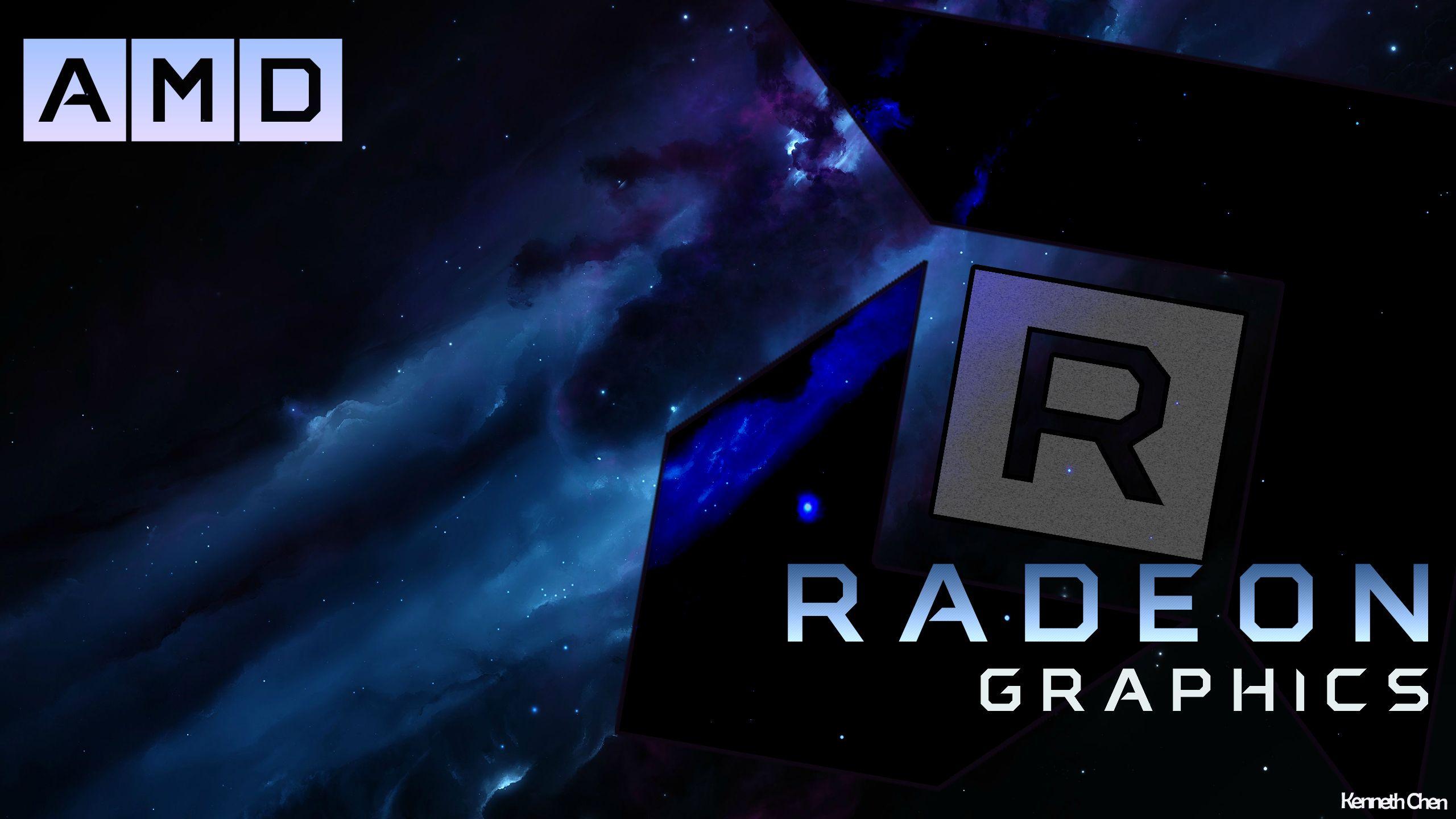 AMD RADEON BLUE2 WALLPAPER 1440p