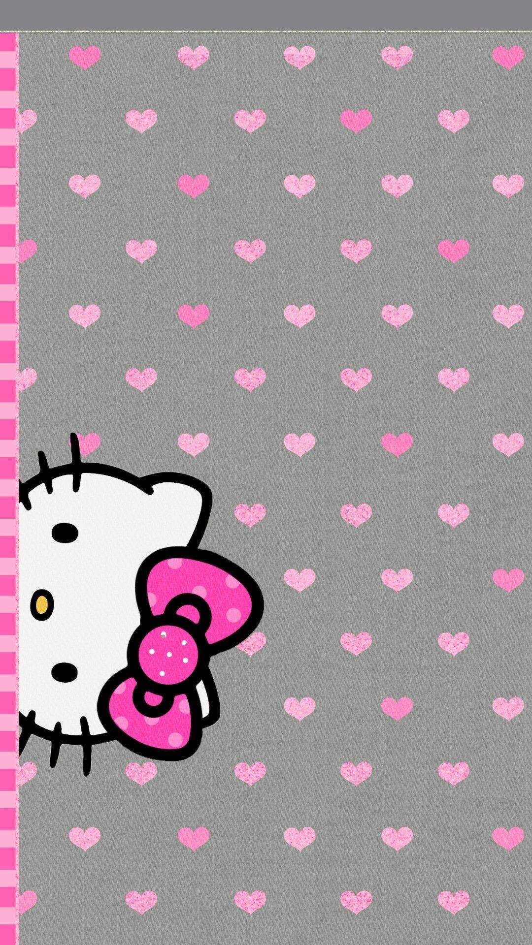 Hello Kitty with Black Background
