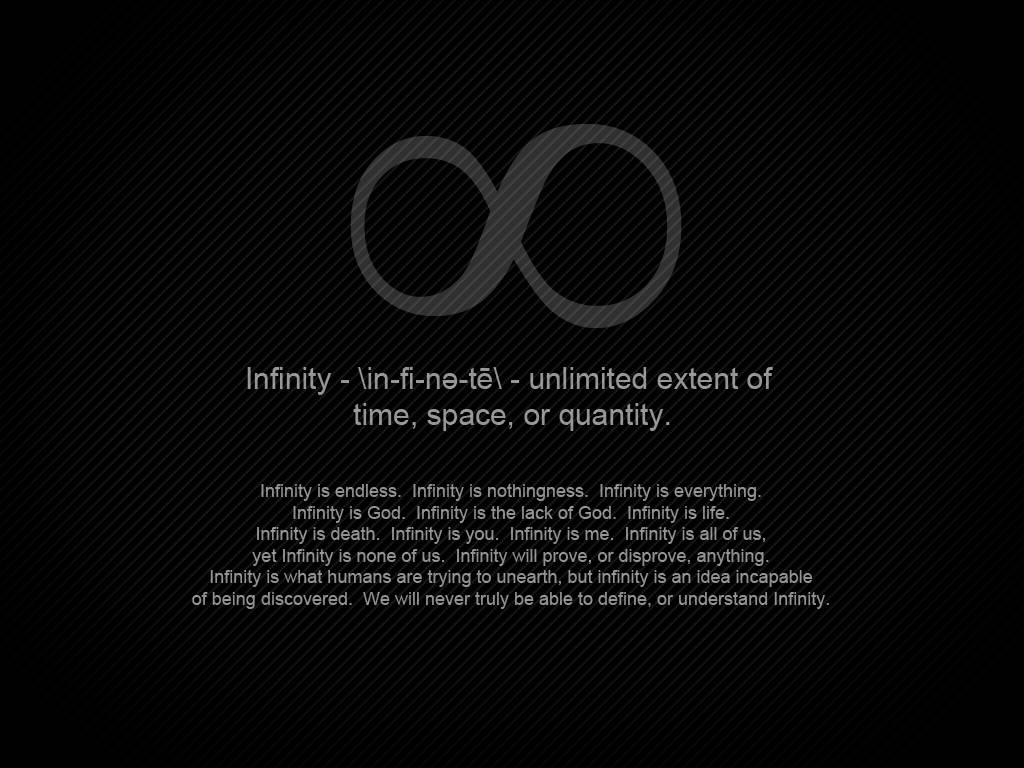 Infinity. Math Wallpaper a tema Matematica