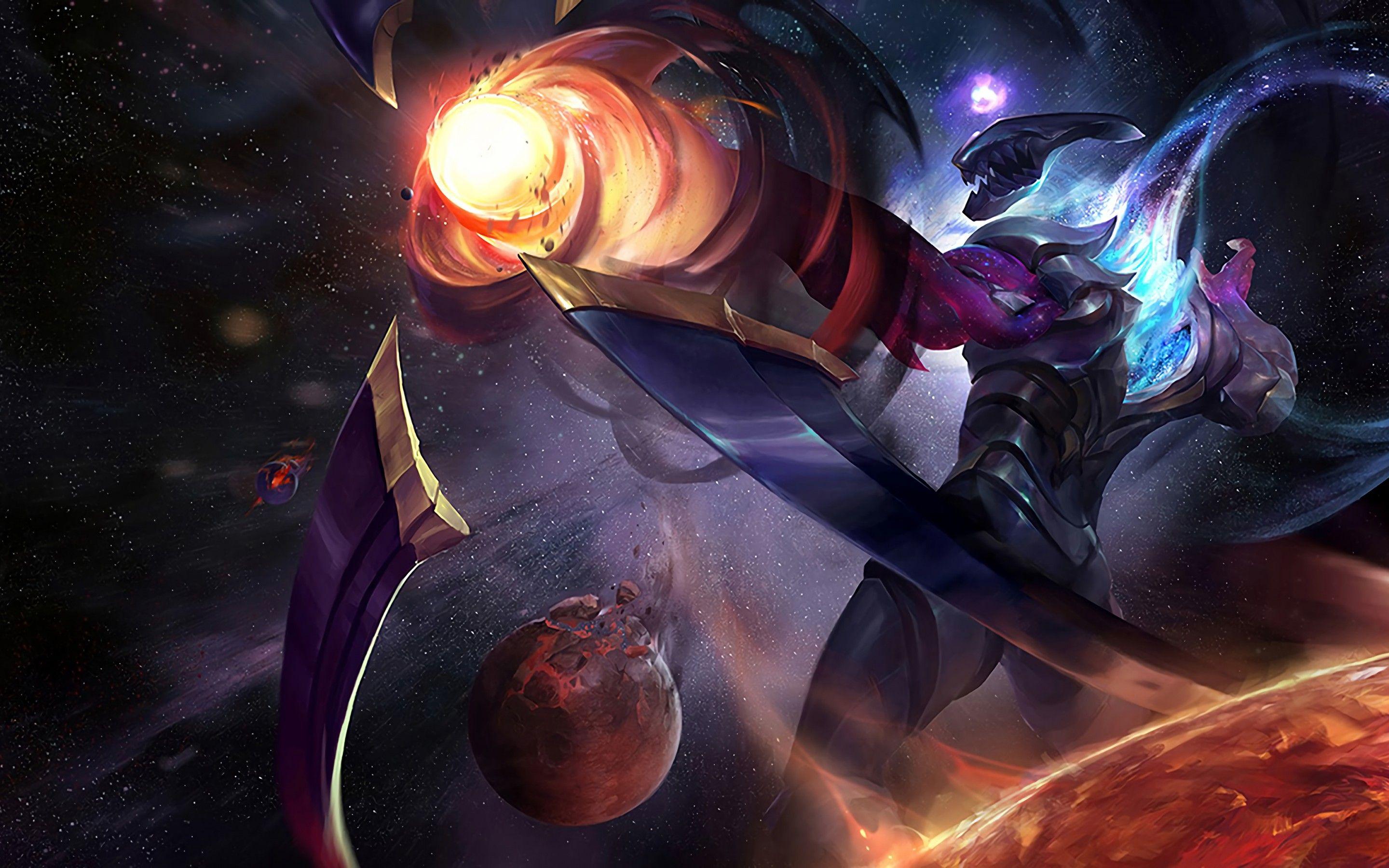 Wallpaper Dark Star Varus, League of Legends, 4K, Games