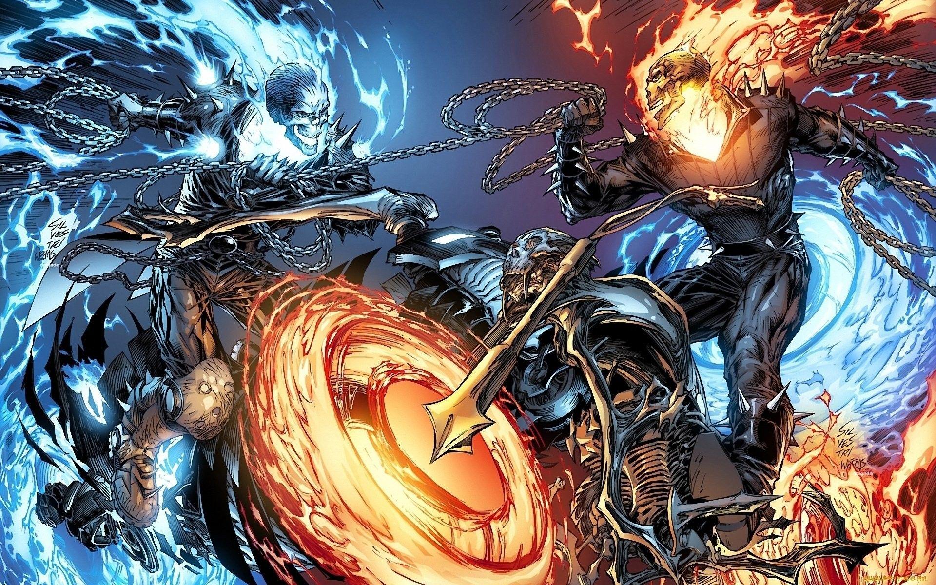 Ghost Rider vs Ghost Rider Wallpaper