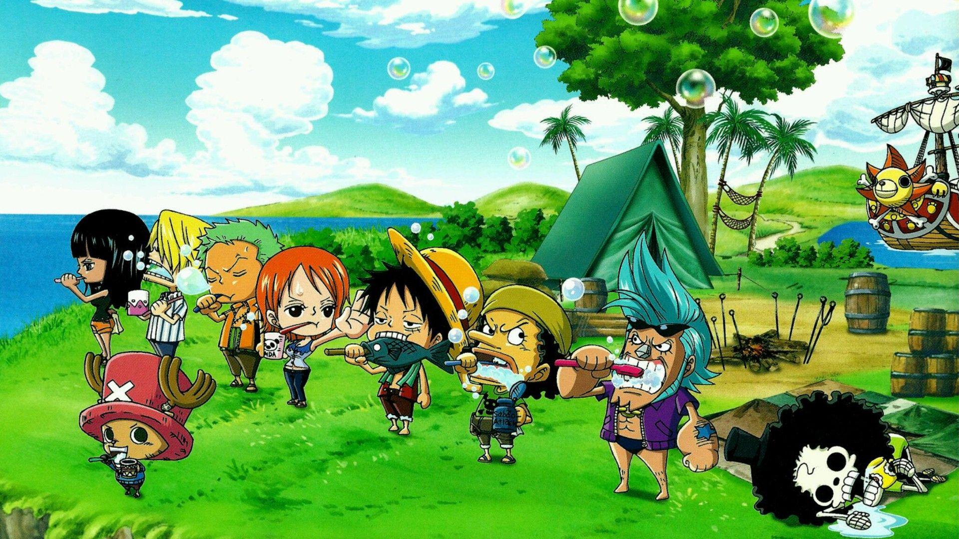 one piece chibi luffy wallpaper