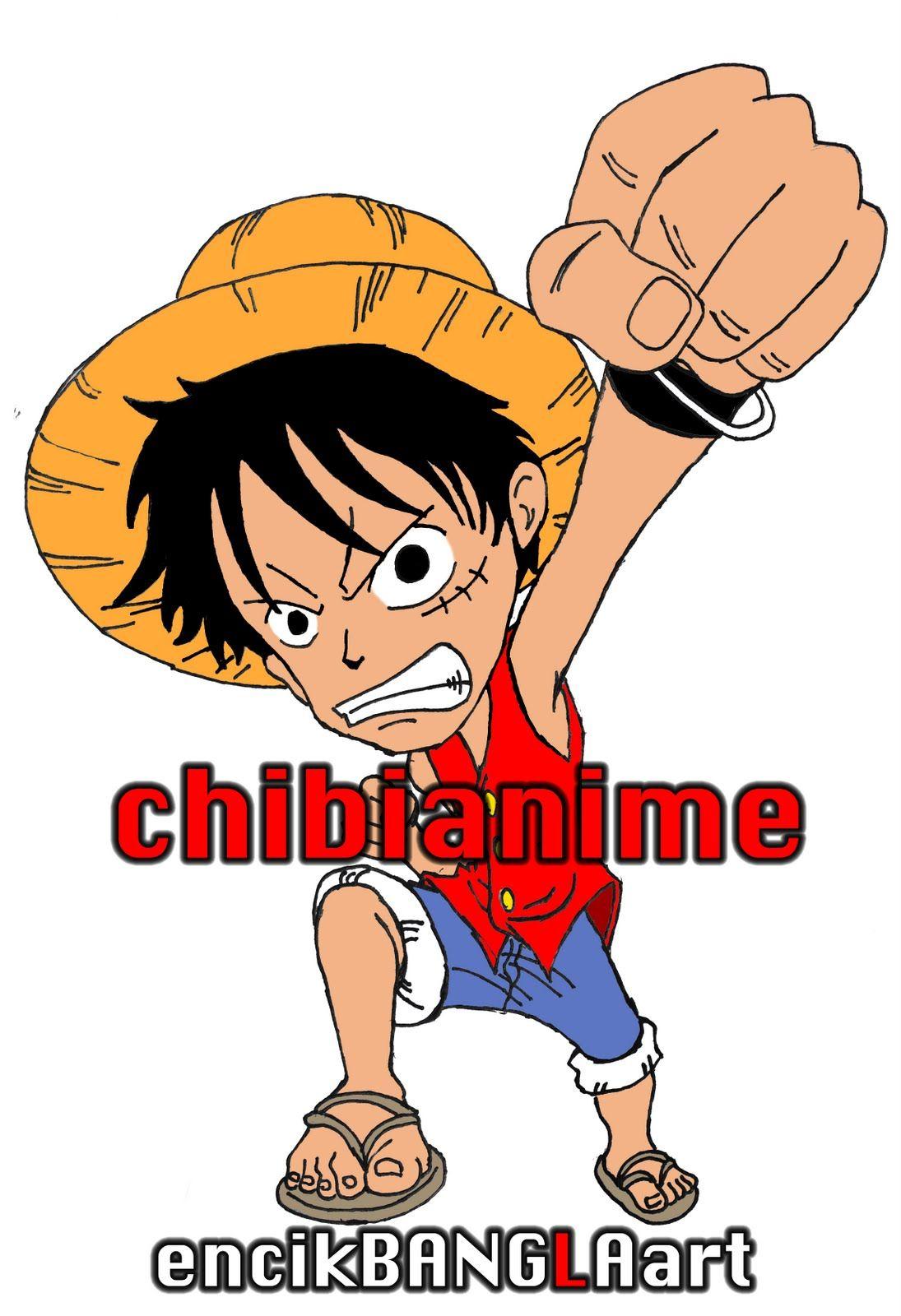 chibi anime wallpaper: File 001= One Piece; Monkey D. Luffy; Gum Gum