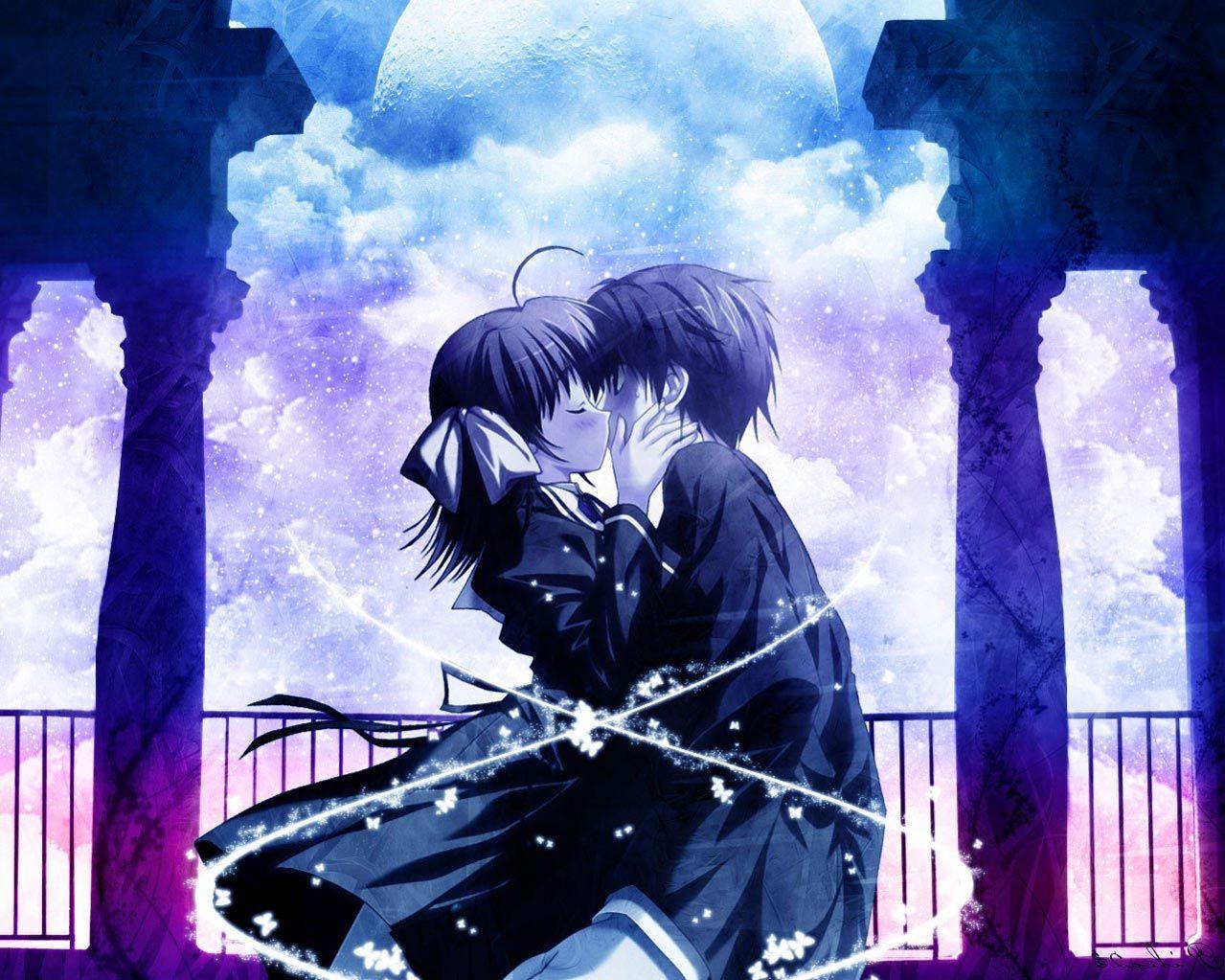 Anime Love Kiss Wallpapers - Wallpaper Cave